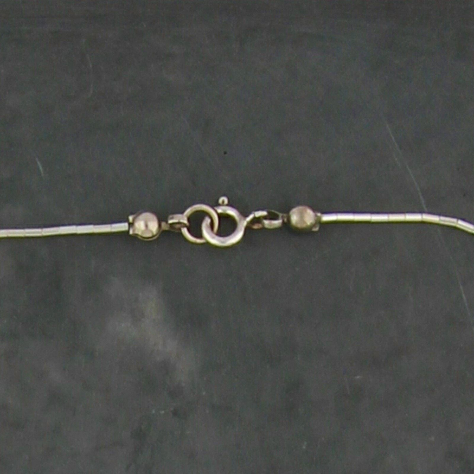 Sterling Silver sterling silver black cats eye bead necklace size 16in Size ONE SIZE - 3 Thumbnail