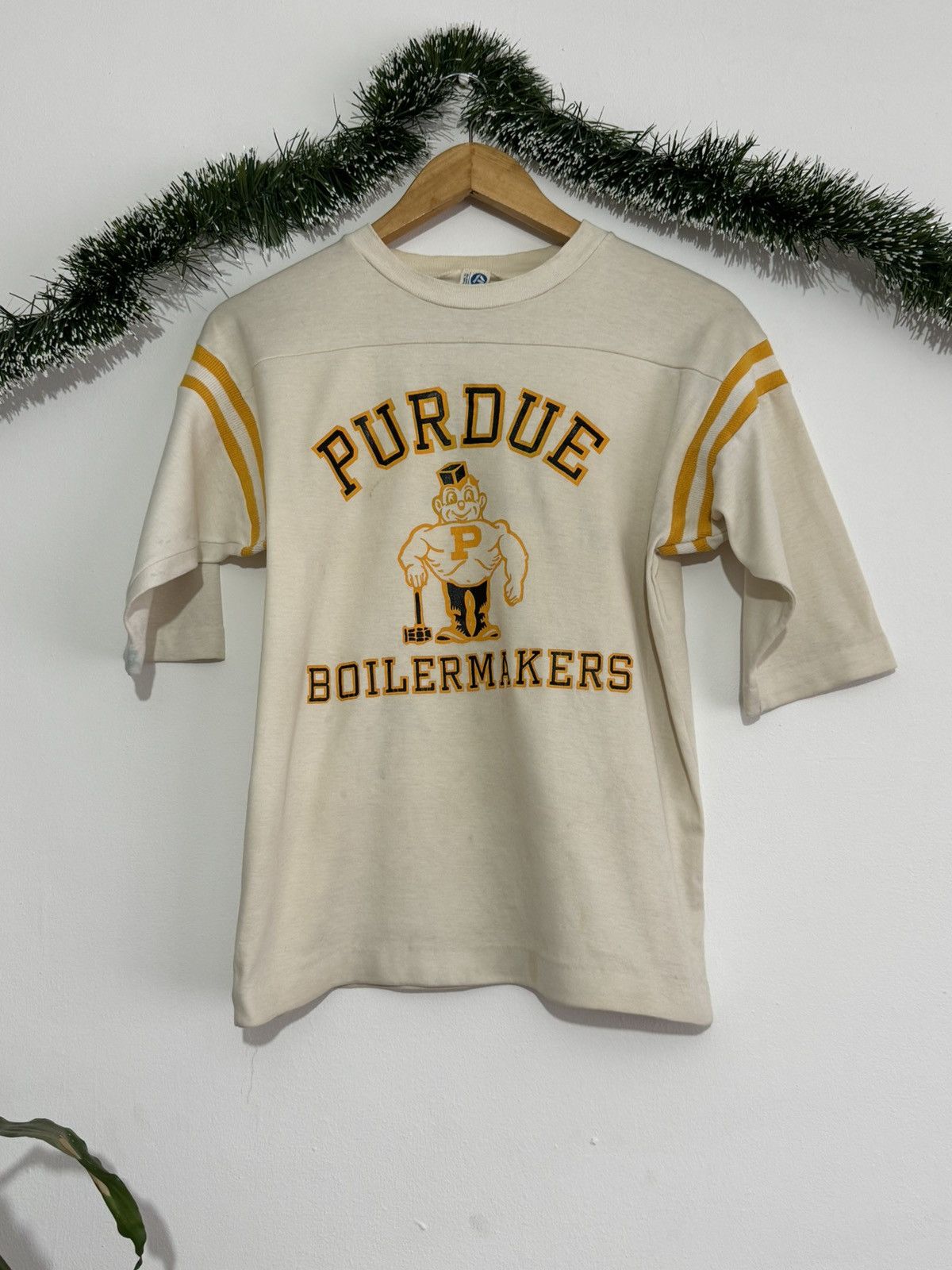 Vintage Vintage 80’s Purdue Boilermarkers jersey Size US S / EU 44-46 / 1 - 1 Thumbnail