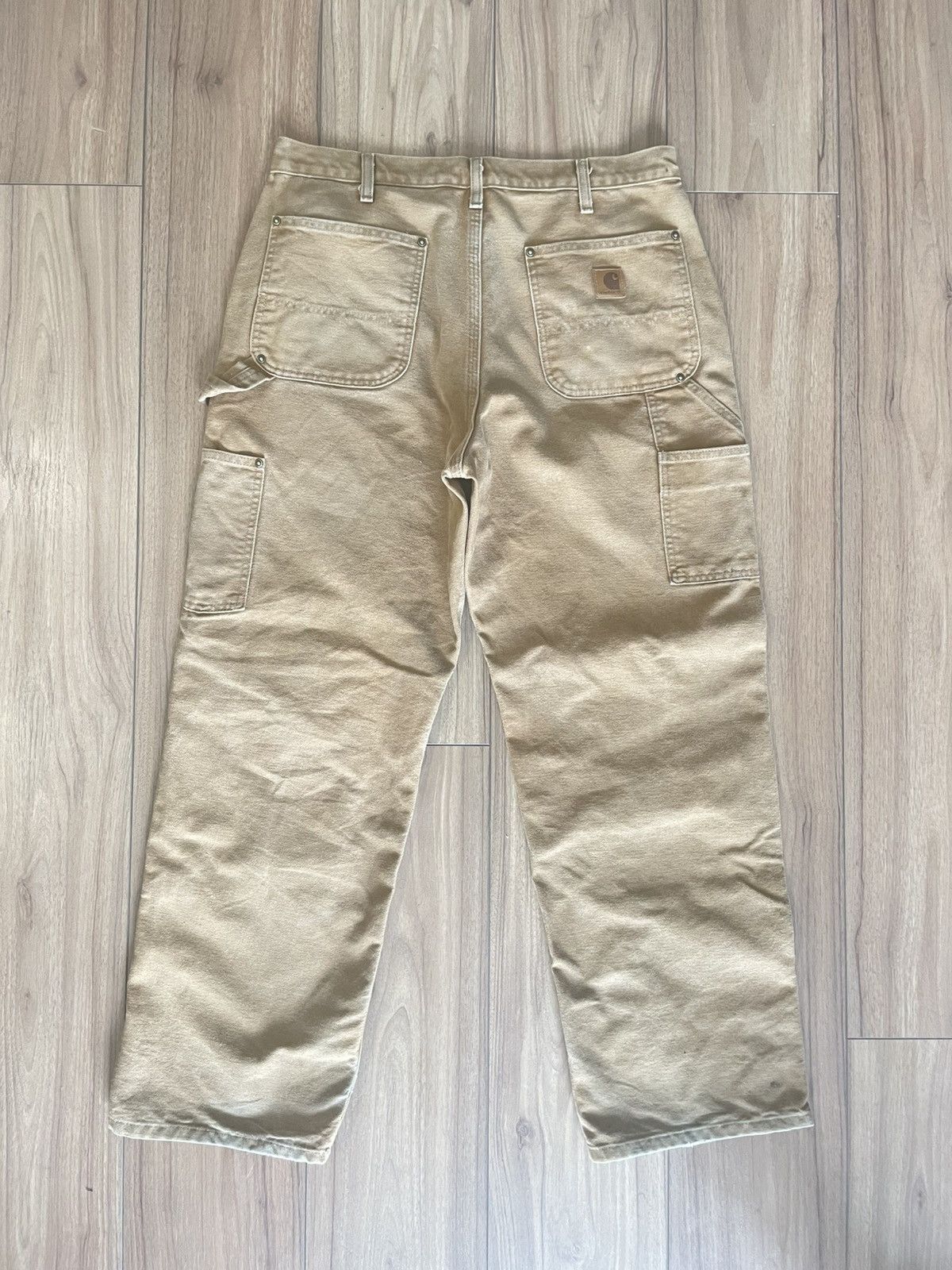 Carhartt Custom repaired Carhartt double knee B-136 BRN Size US 34 / EU 50 - 4 Thumbnail