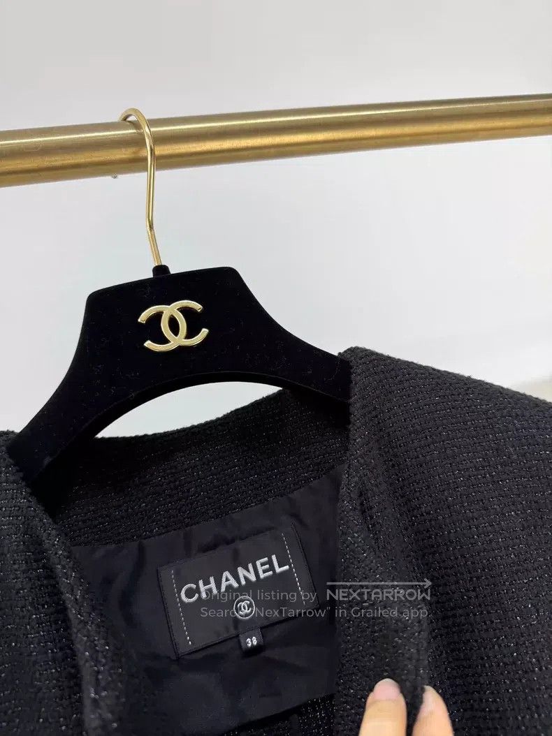 Chanel Chanel 21 Early Spring Black Fine Shiny Silk Woven Three-b Size XS / US 0-2 / IT 36-38 - 5 Thumbnail