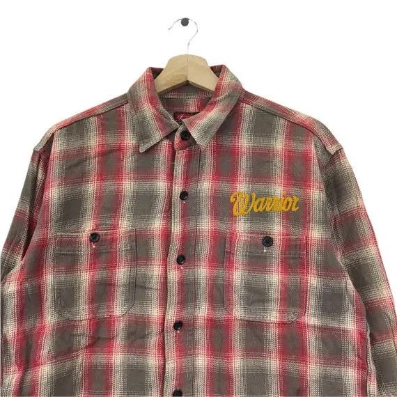 Indian Motorcycle Vtg INDIAN MOTORCYCLE WARRIOR Argyle Casual Tee Shirt Button Size US M / EU 48-50 / 2 - 2 Thumbnail