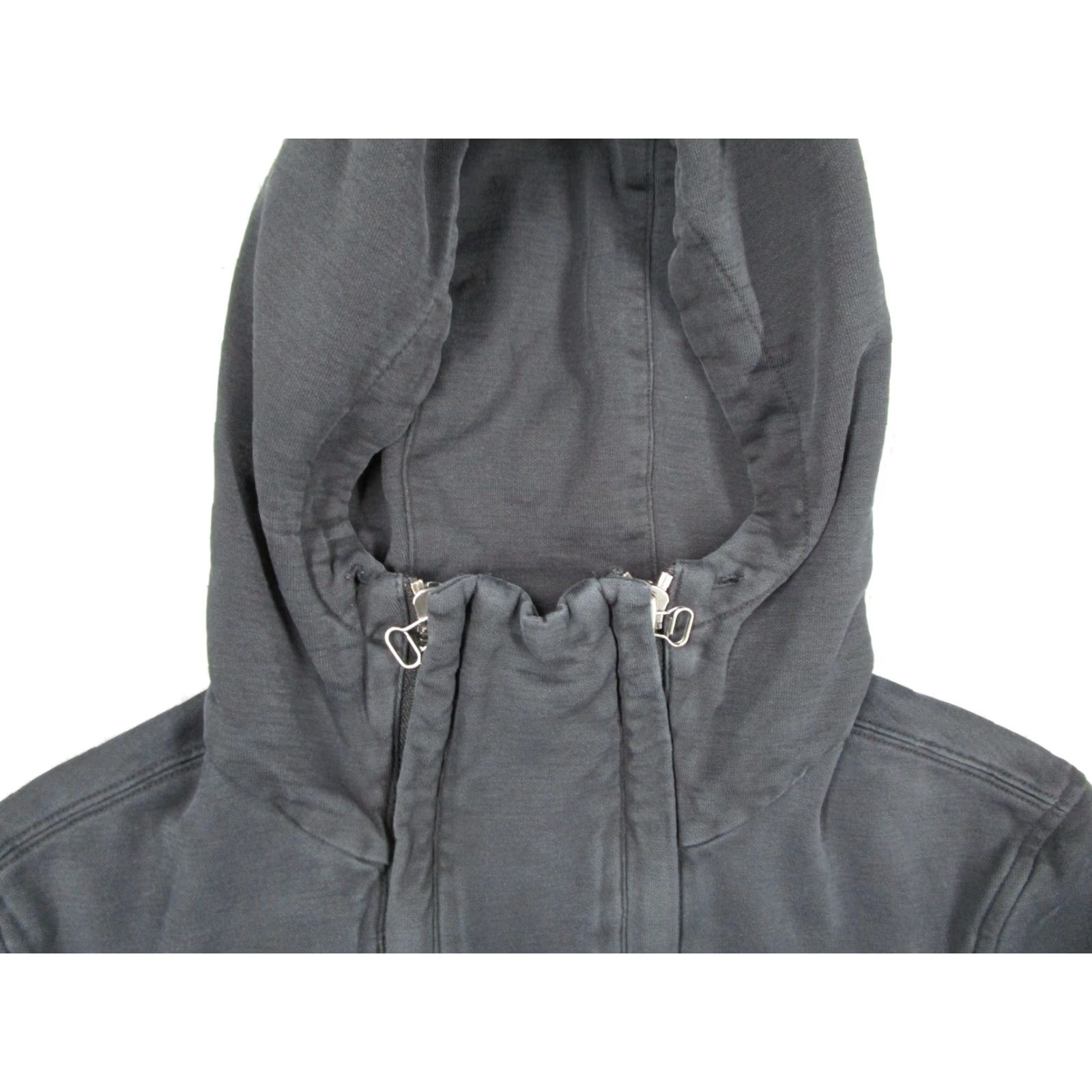 Helmut Lang Helmut Lang Hoodie Mens XS Black High Neck Funnel Hood Zip Pullover Lined Size US XS / EU 42 / 0 - 5 Thumbnail