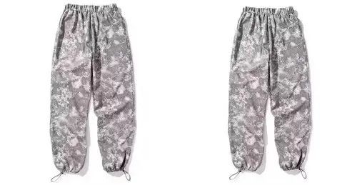 Japanese Brand 21SS Indigo Union Japan Grey Tie Dyed Printed Jogger Pants Size US 32 / EU 48 - 4 Thumbnail