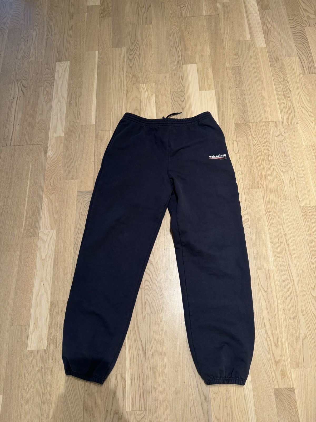 image of Balenciaga Campaign Joggers in Navy, Men's (Size 32)