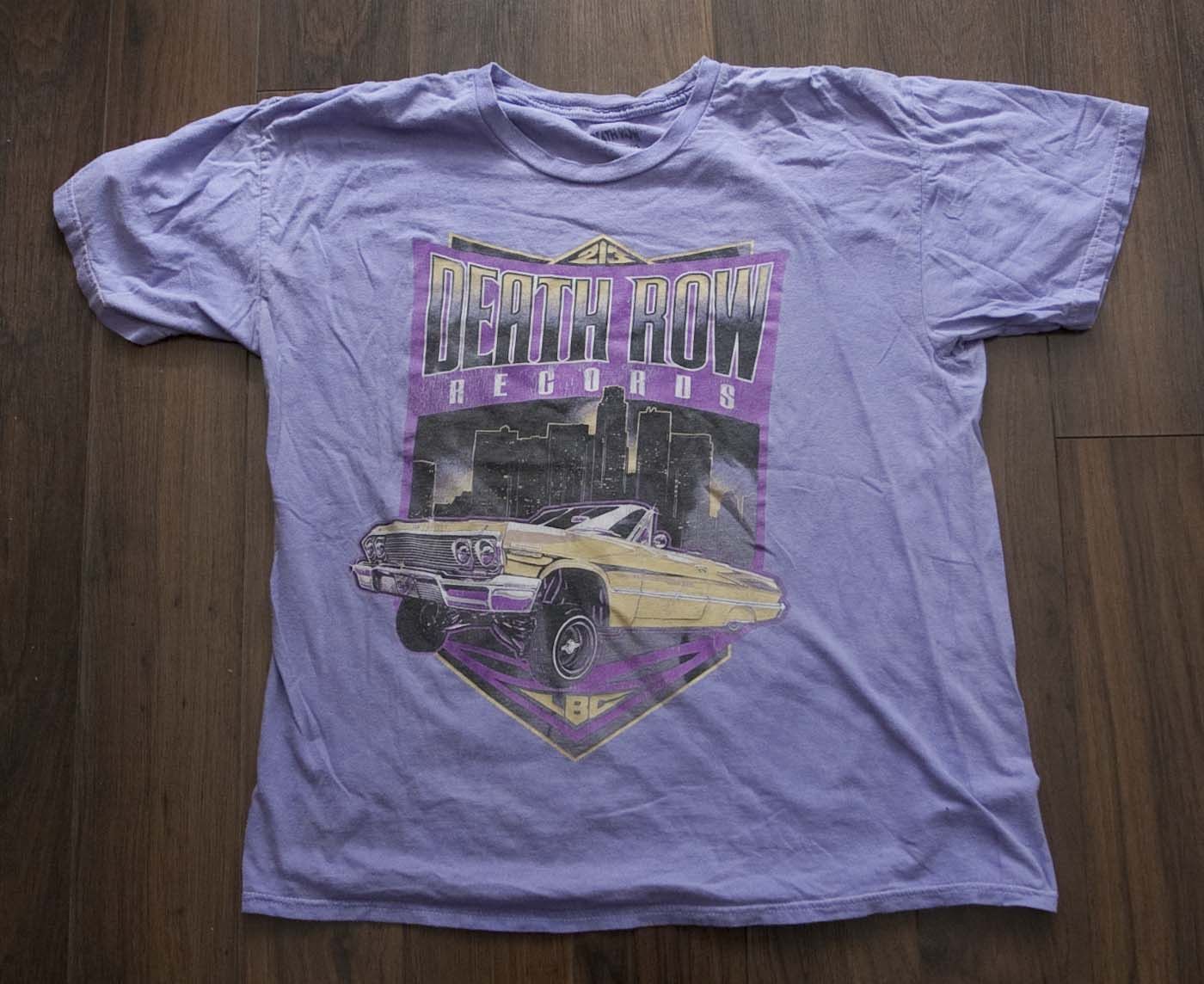 Death Row Records × Rap Tees Death Row Records T Shirt Size M Car Purple Size US M / EU 48-50 / 2 - 1 Thumbnail