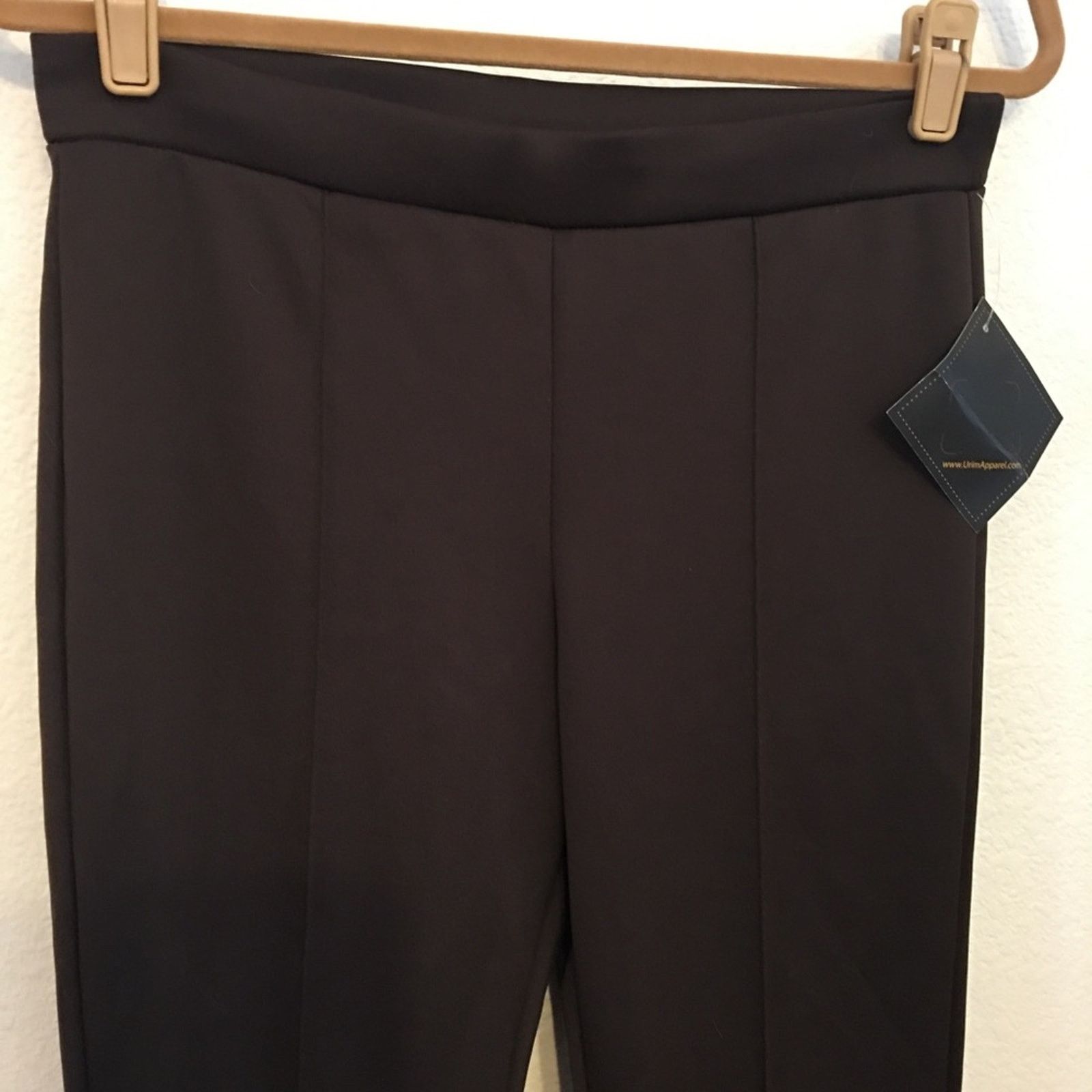 Other Urim Apparel Brown stretch dress pants NWT L Size 31" - 3 Thumbnail