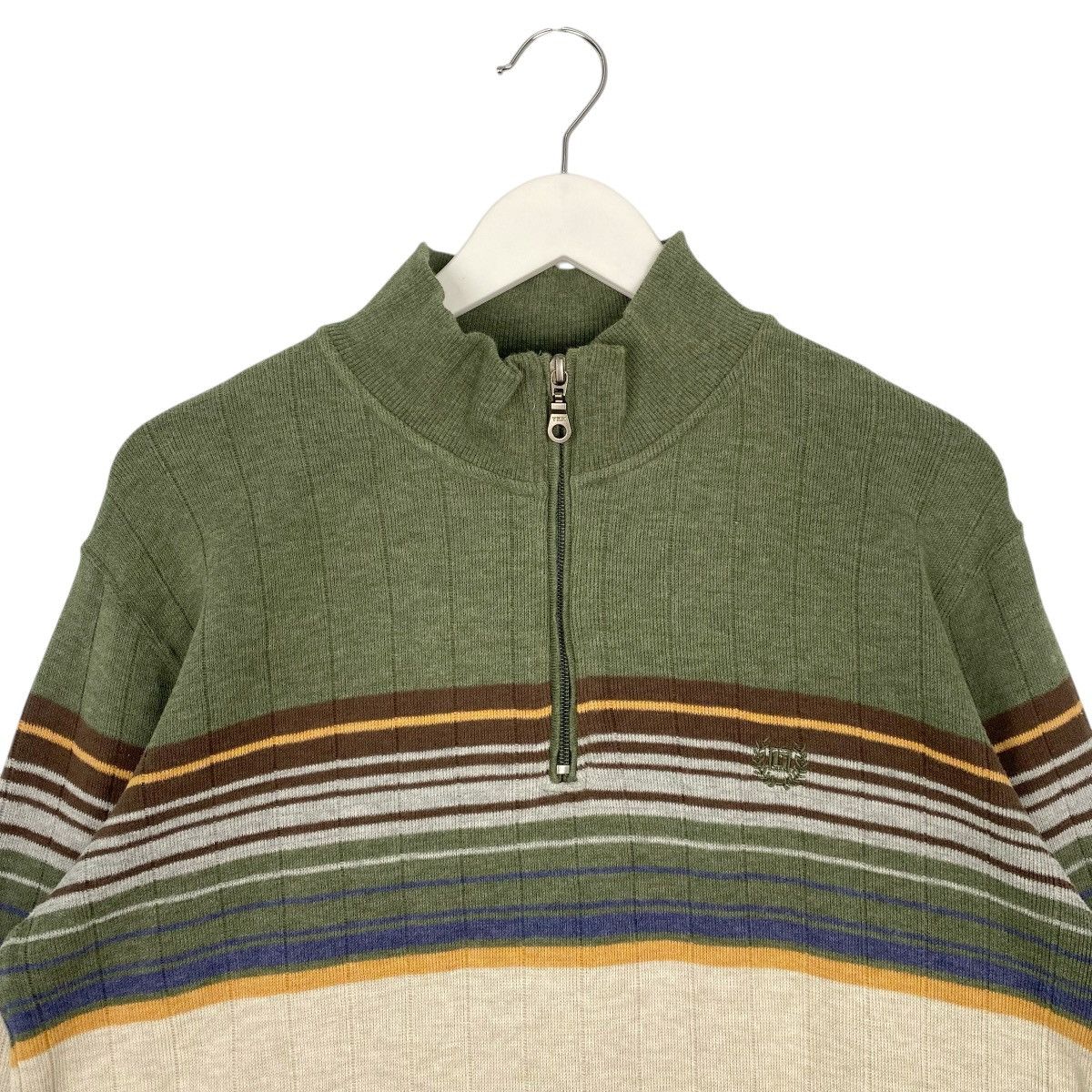 Vintage Vintage Chaps QuaterZip Sweatshirt Green Pullover Size M Size M / US 6-8 / IT 42-44 - 4 Thumbnail