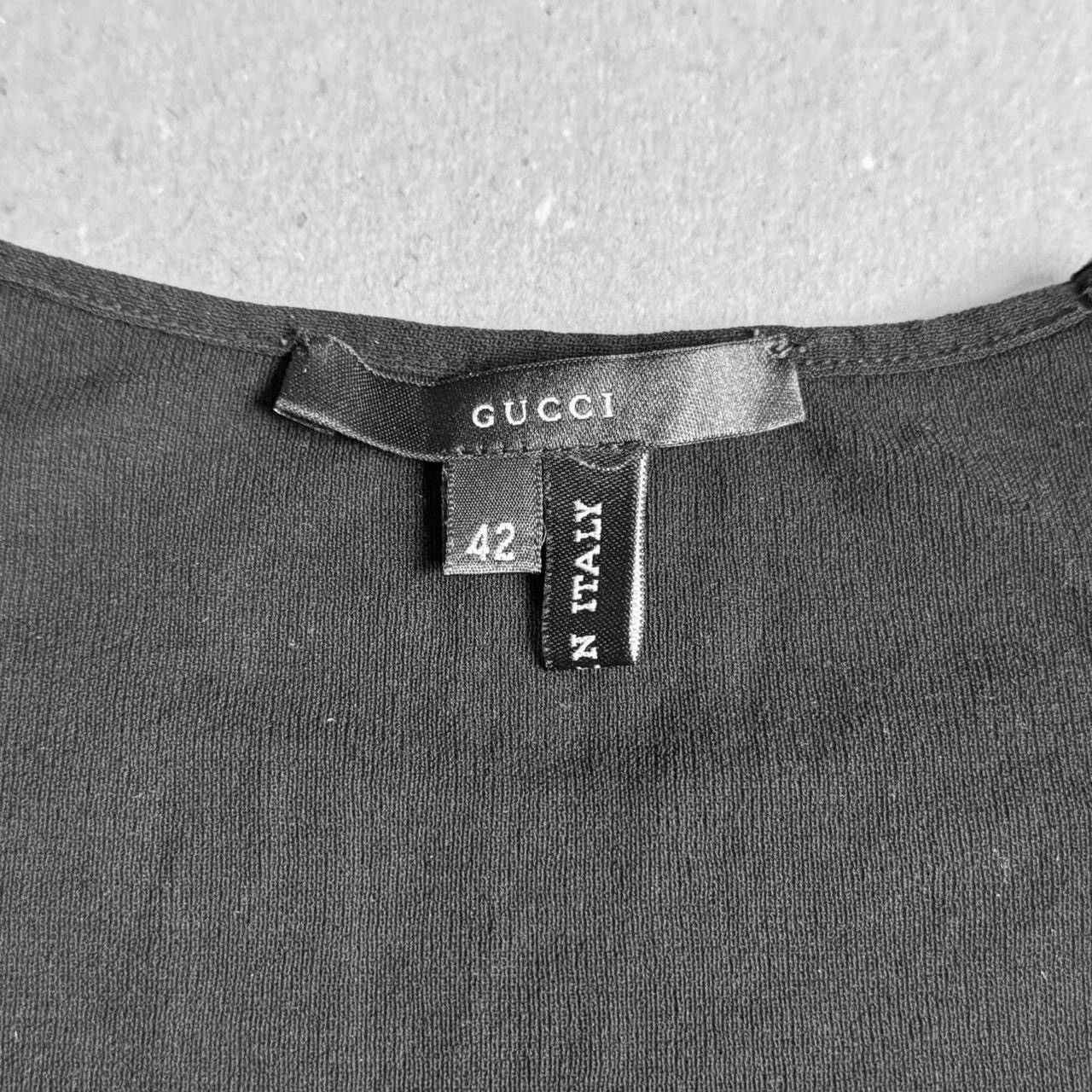 Gucci S/S 2001 early Tom Ford for Gucci draped sheer top blouse Size S / US 4 / IT 40 - 3 Thumbnail
