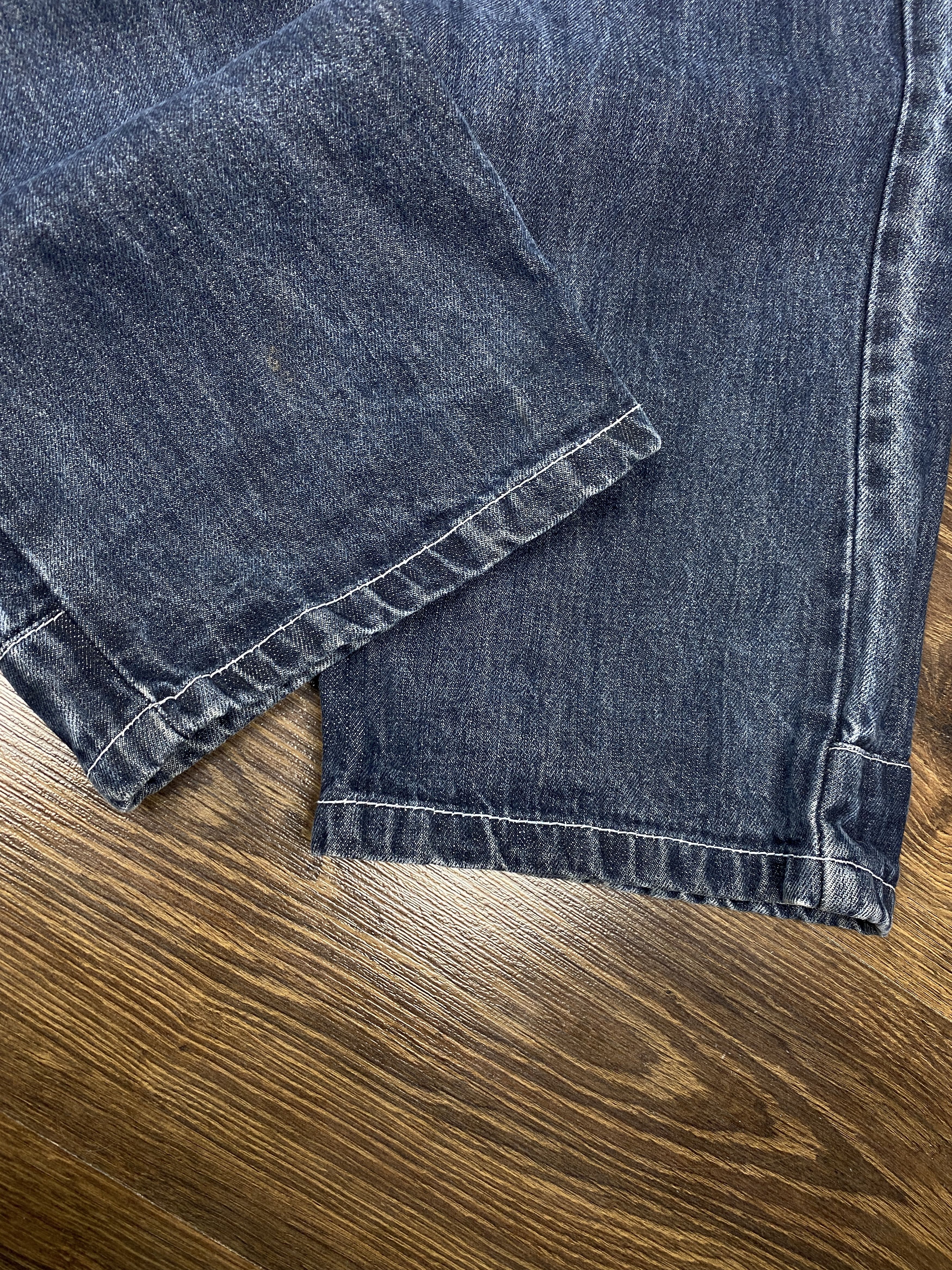 Japanese Brand × Vintage Time IS Money vintage skate jeans denim pants y2k Size US 34 / EU 50 - 9 Thumbnail