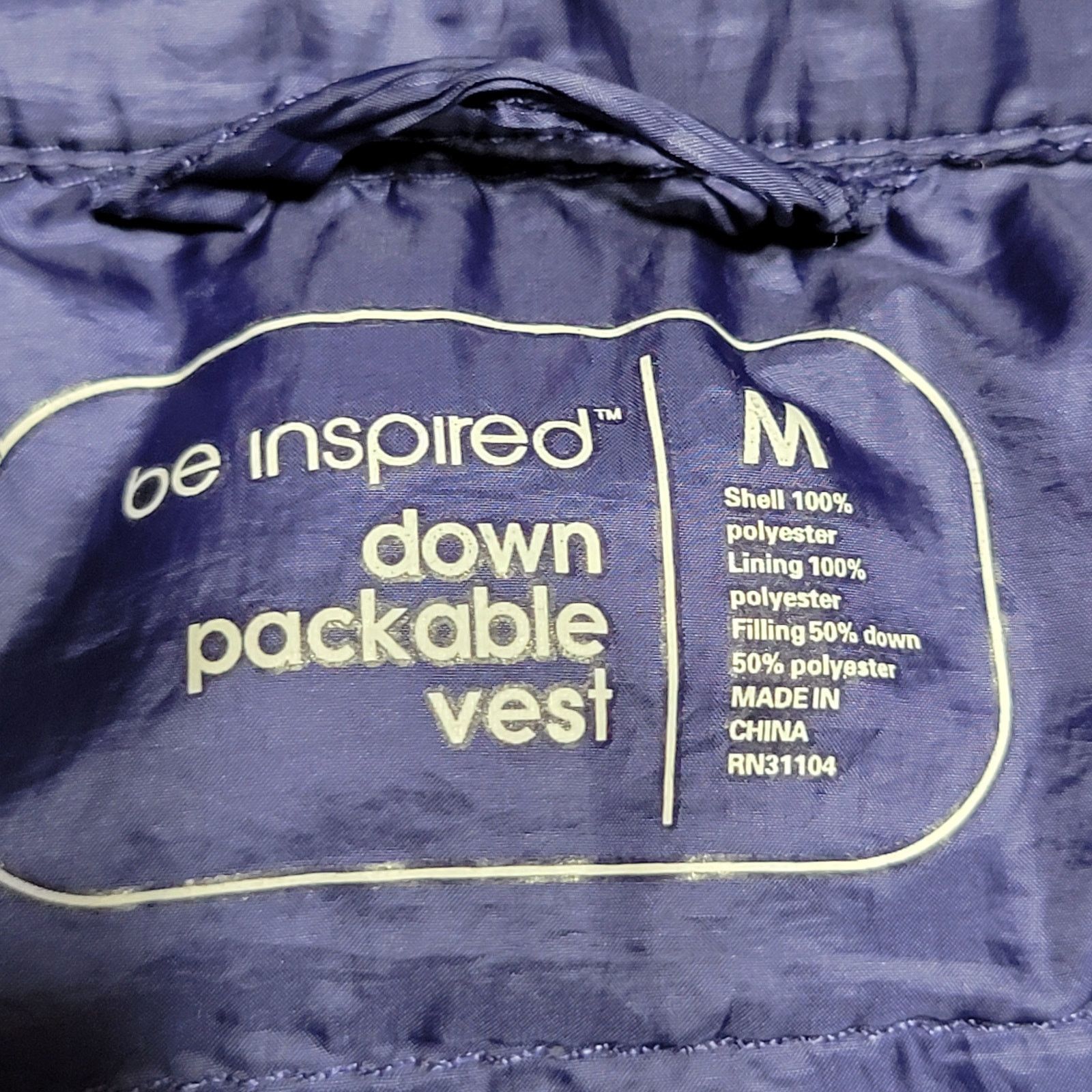 Other Be Inspired Full Zip Purple Down Packable Vest - Size Medium Size M / US 6-8 / IT 42-44 - 4 Thumbnail