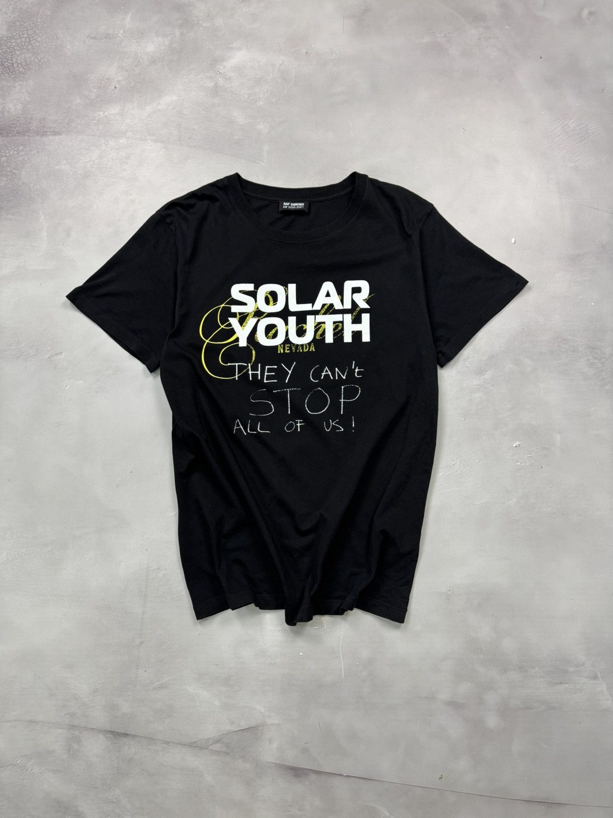 Aw20 Raf Simons Solar Youth Tee(Black/M)