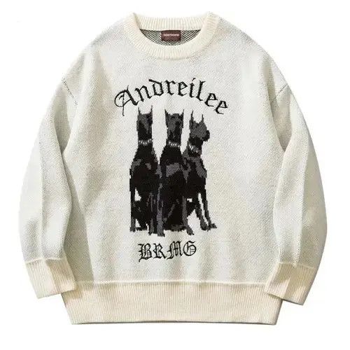 VIBE Doberman Vintage Sweater Size US L / EU 52-54 / 3 - 1 Thumbnail