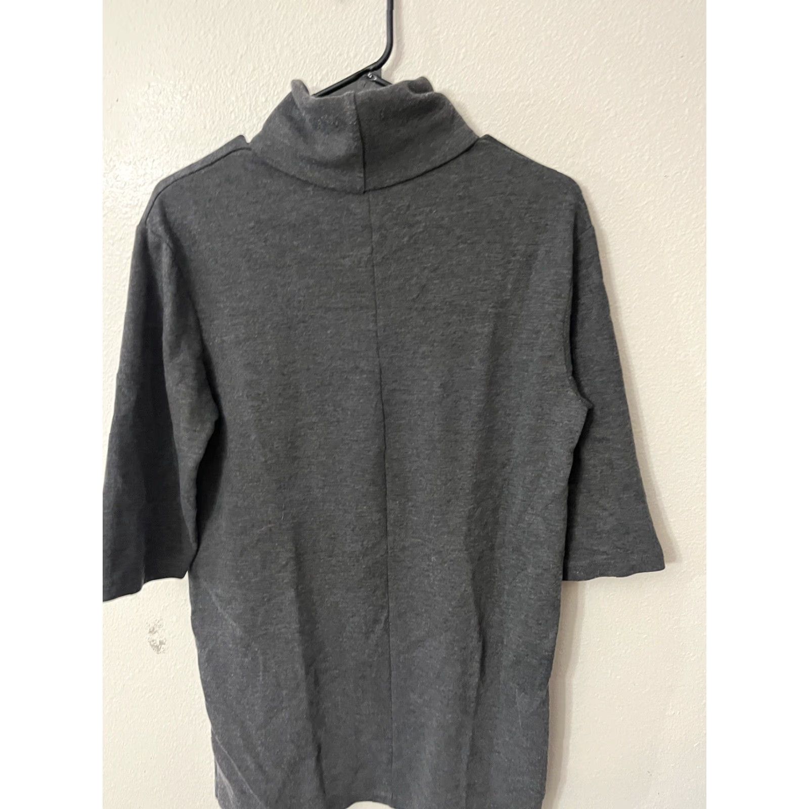 Zara Zara Trafaluc Top Women Small Turtle Neck 3/4 Sleeve Knit Gray S Size S / US 4 / IT 40 - 3 Thumbnail