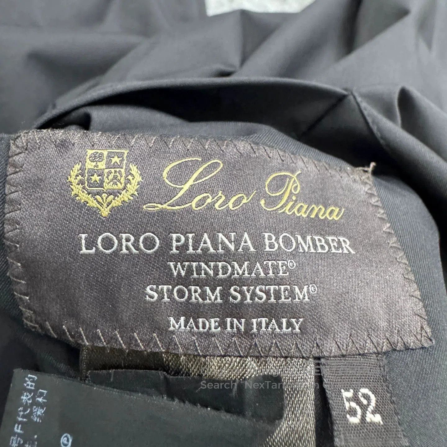 Loro Piana Black Zip-Up Bomber Jacket. Size US L / EU 52-54 / 3 - 3 Thumbnail