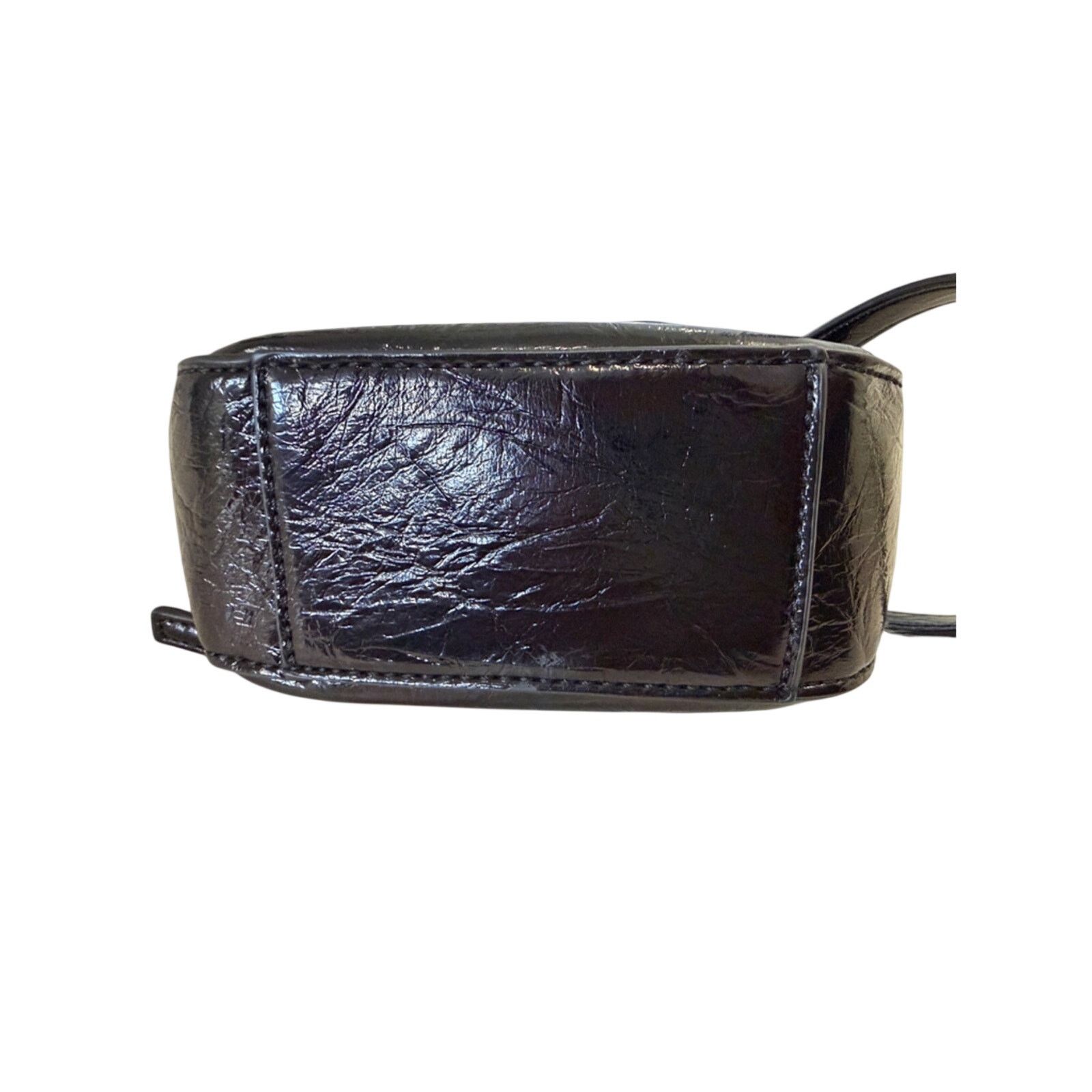 Zara ZARA Mini Bucket Black Bag with Metallic Gold Handle Size ONE SIZE - 4 Thumbnail