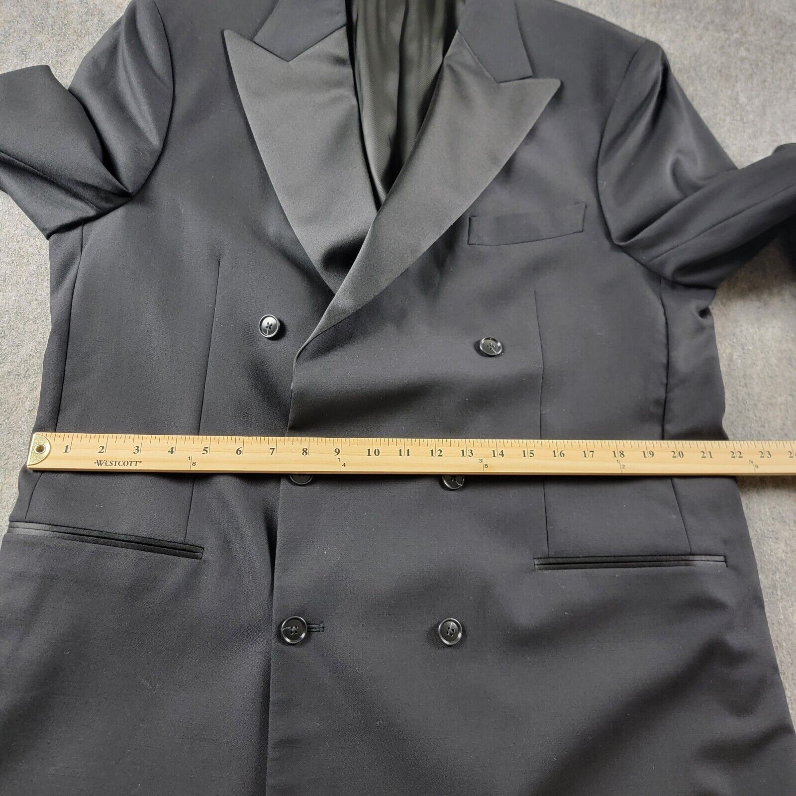 Todd Snyder Todd Snyder Italian Double Breasted Tuxedo Jacket Peak Lapel Size 46L - 8 Thumbnail