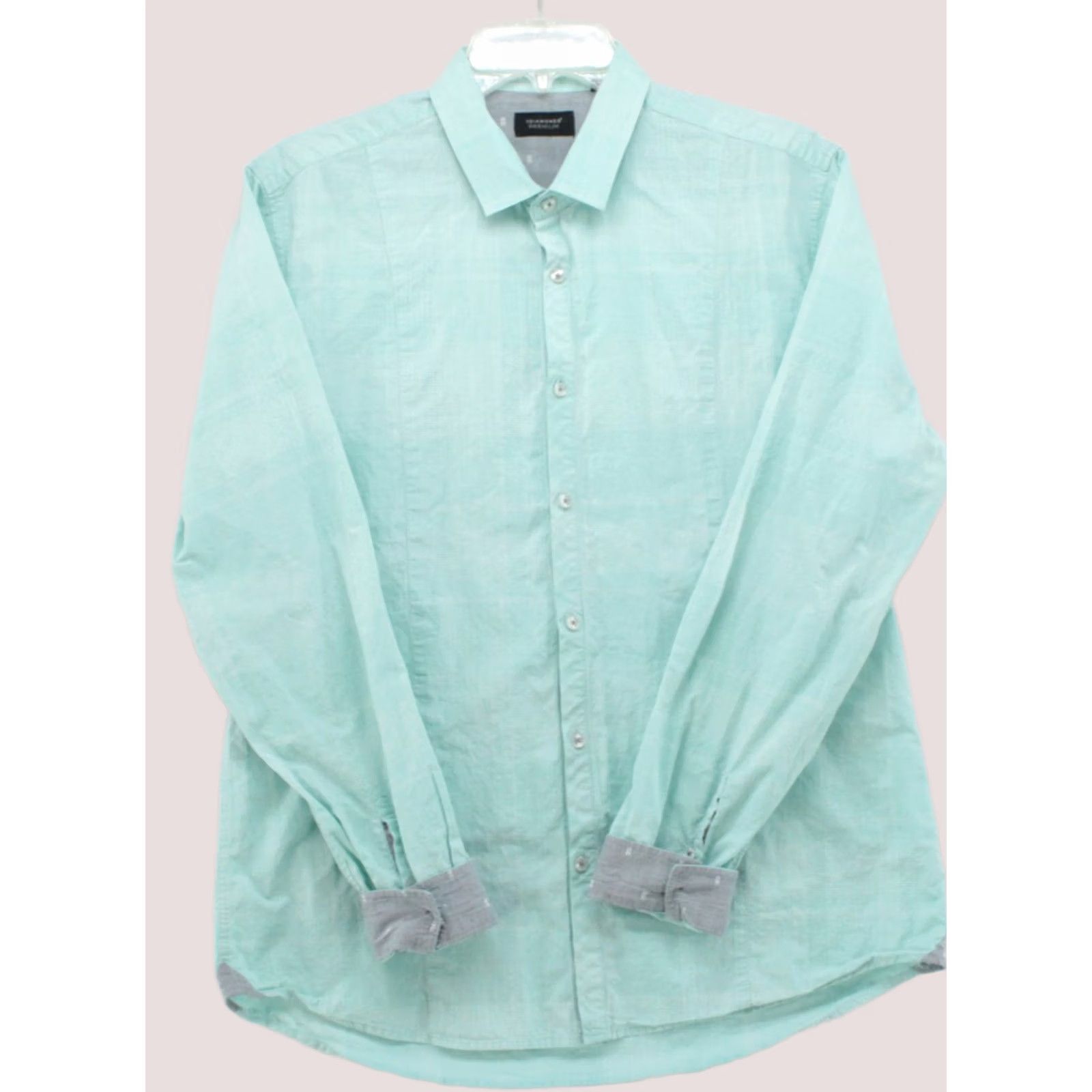 Vintage 7 Diamonds Sea Of Love Button-Up Shirt Men L Green Check Long Sleeve Casual Office Size US L / EU 52-54 / 3 - 1 Thumbnail