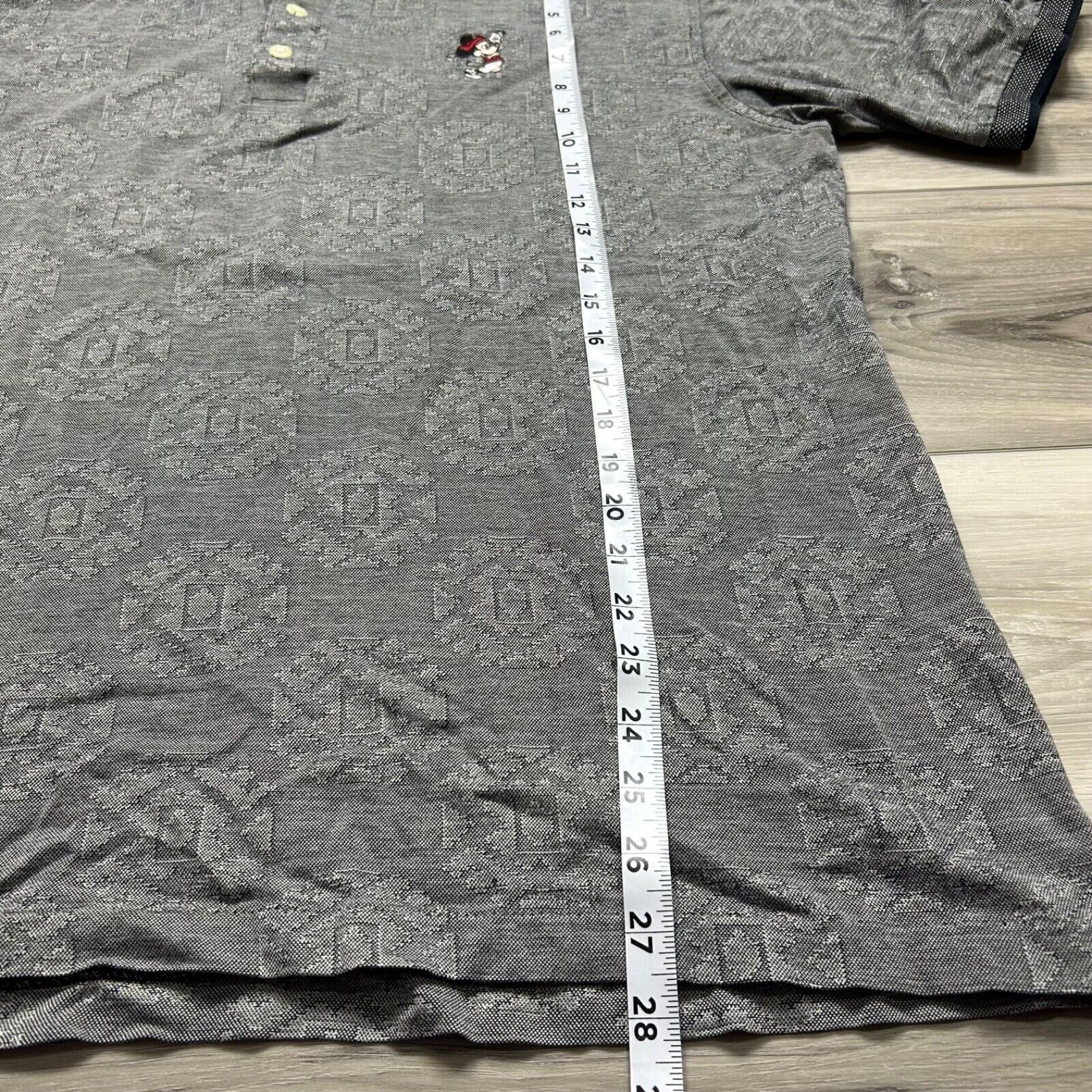 Disney Walt Disney Mickey Mouse Golf Polo Shirt Gray Men's XL90s Size US XL / EU 56 / 4 - 7 Thumbnail