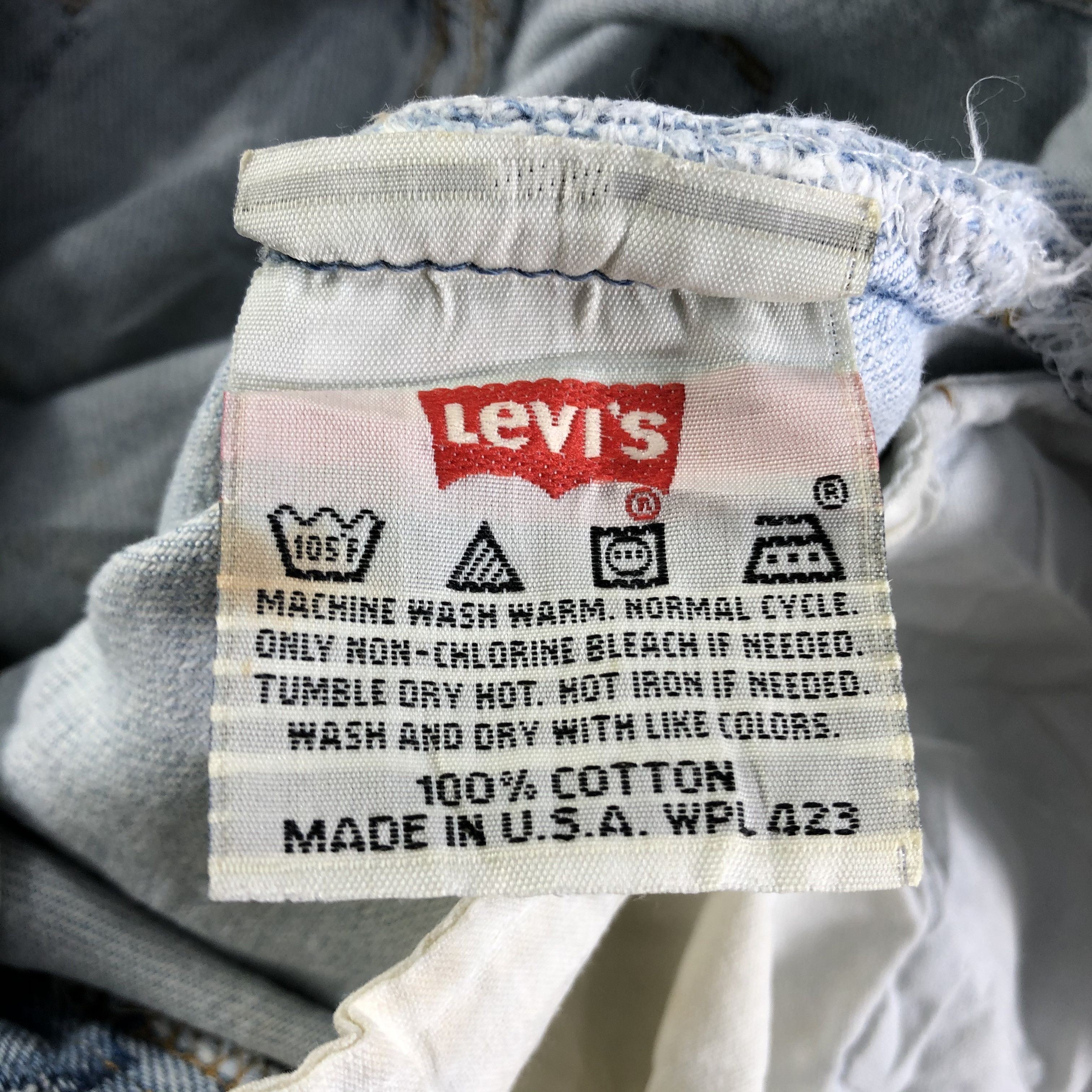 Levi's 90s Vintage Light Wash Levis 501 Jeans-J3008 Size US 30 / EU 46 - 10 Thumbnail