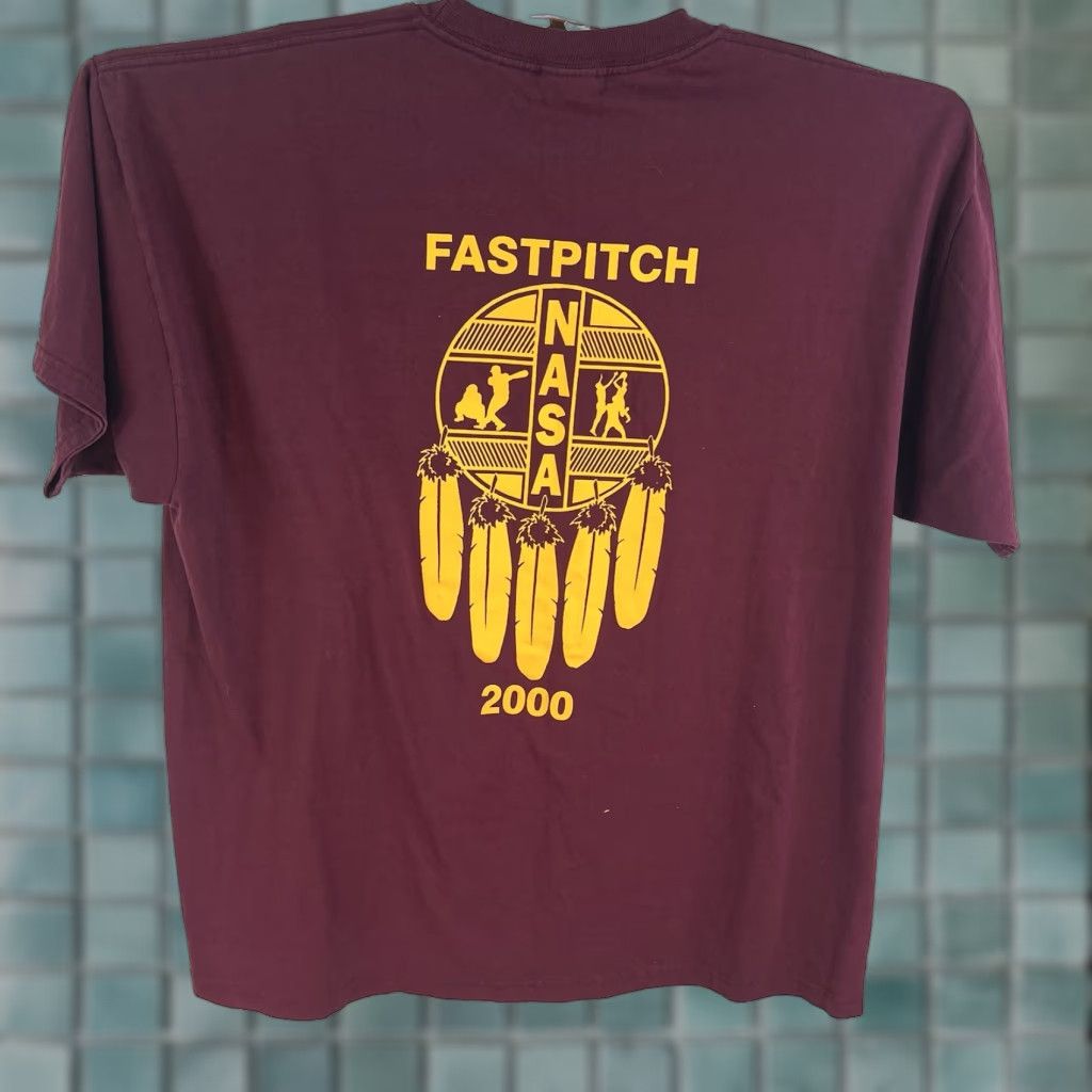 Jerzees VINTAGE VTG 2000 NSA Girls Fastpitch World Series T-Shirt 2X Jerzees Adult Red Seminole Size US XXL / EU 58 / 5 - 1 Thumbnail
