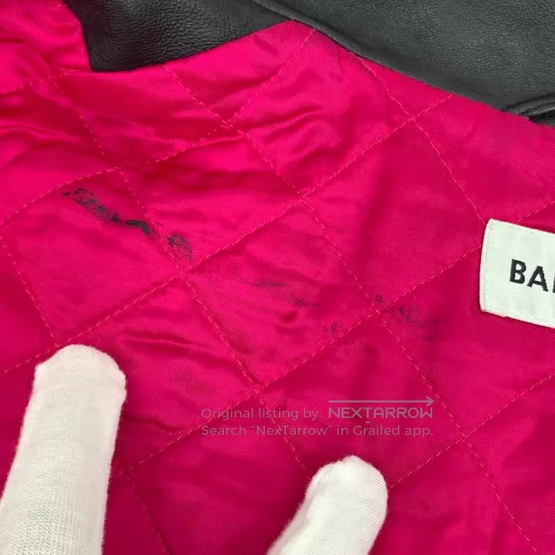 Balenciaga Balenciaga Black Lamb Leather Collar Zip-Up Long Sleeve Le Size 4XL / US 24-26 - 8 Thumbnail