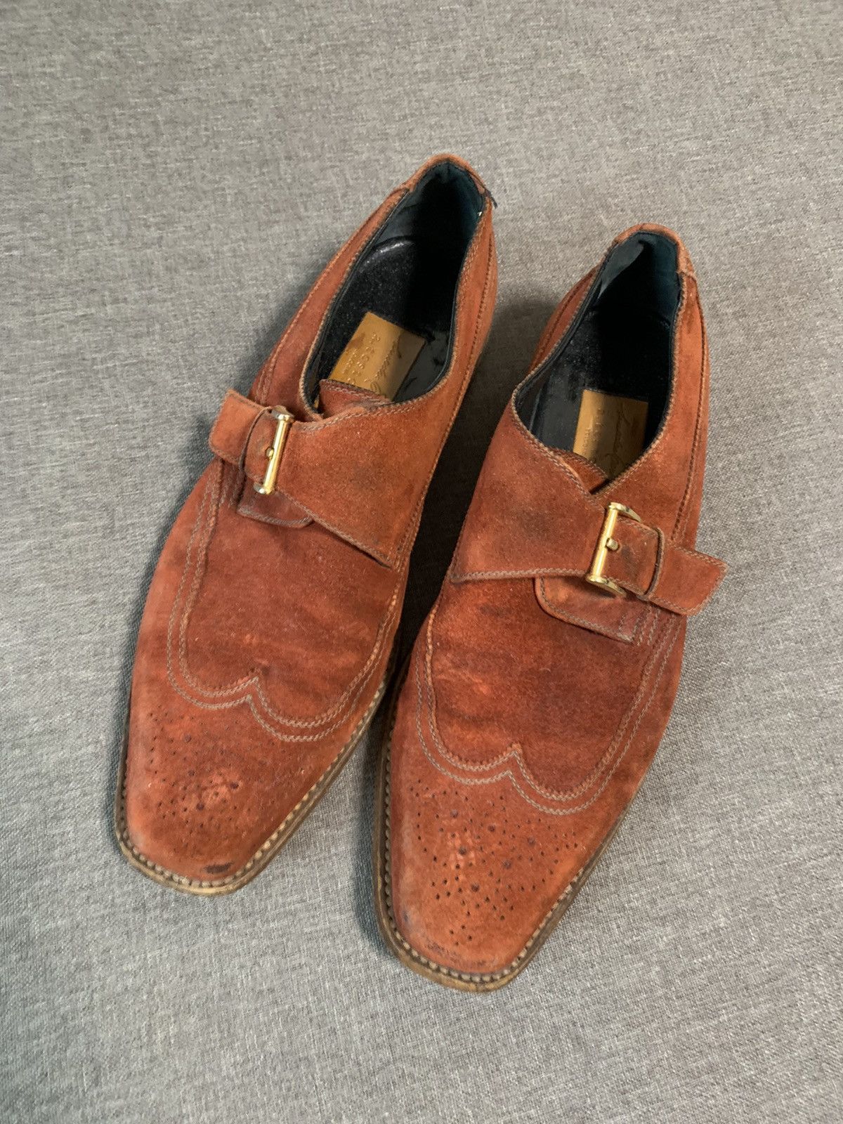 Testoni A. Testoni Suede Formal Shoes Size US 8 / EU 41 - 2 Thumbnail