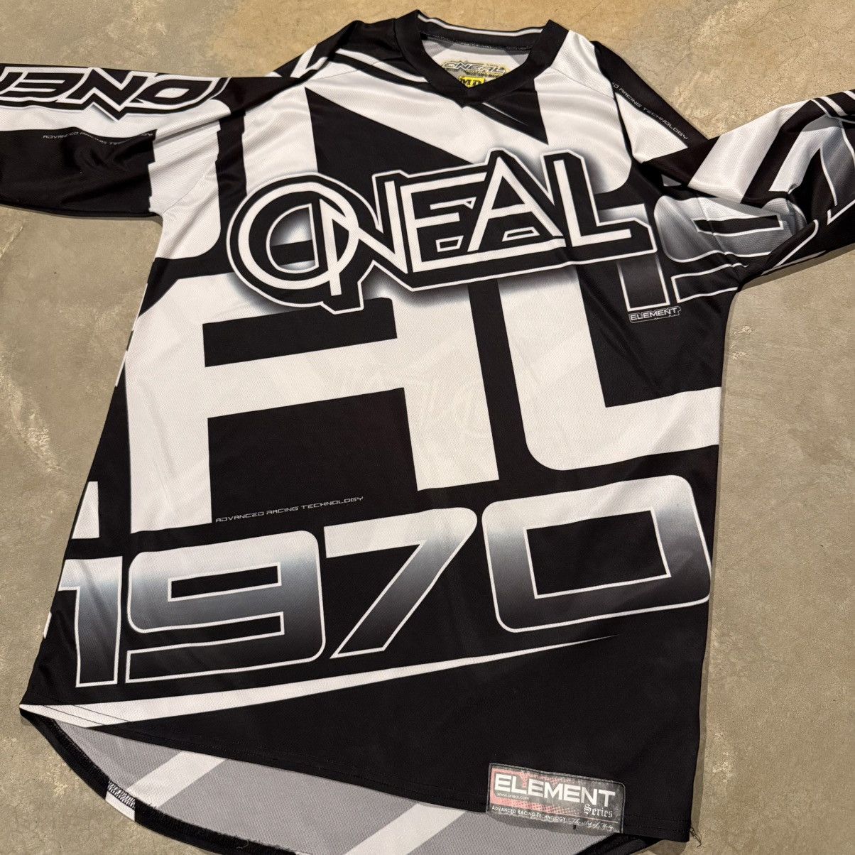 Vintage Vtg 2000s Oneal Racing Motocross Mesh Jersey ERD Grunge Y2K Size US L / EU 52-54 / 3 - 3 Thumbnail