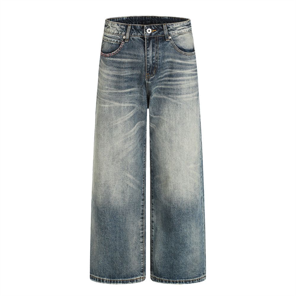Vintage Men's Punk-Retro Distressed Washed Denim Jeans Size US 32 / EU 48 - 1 Thumbnail