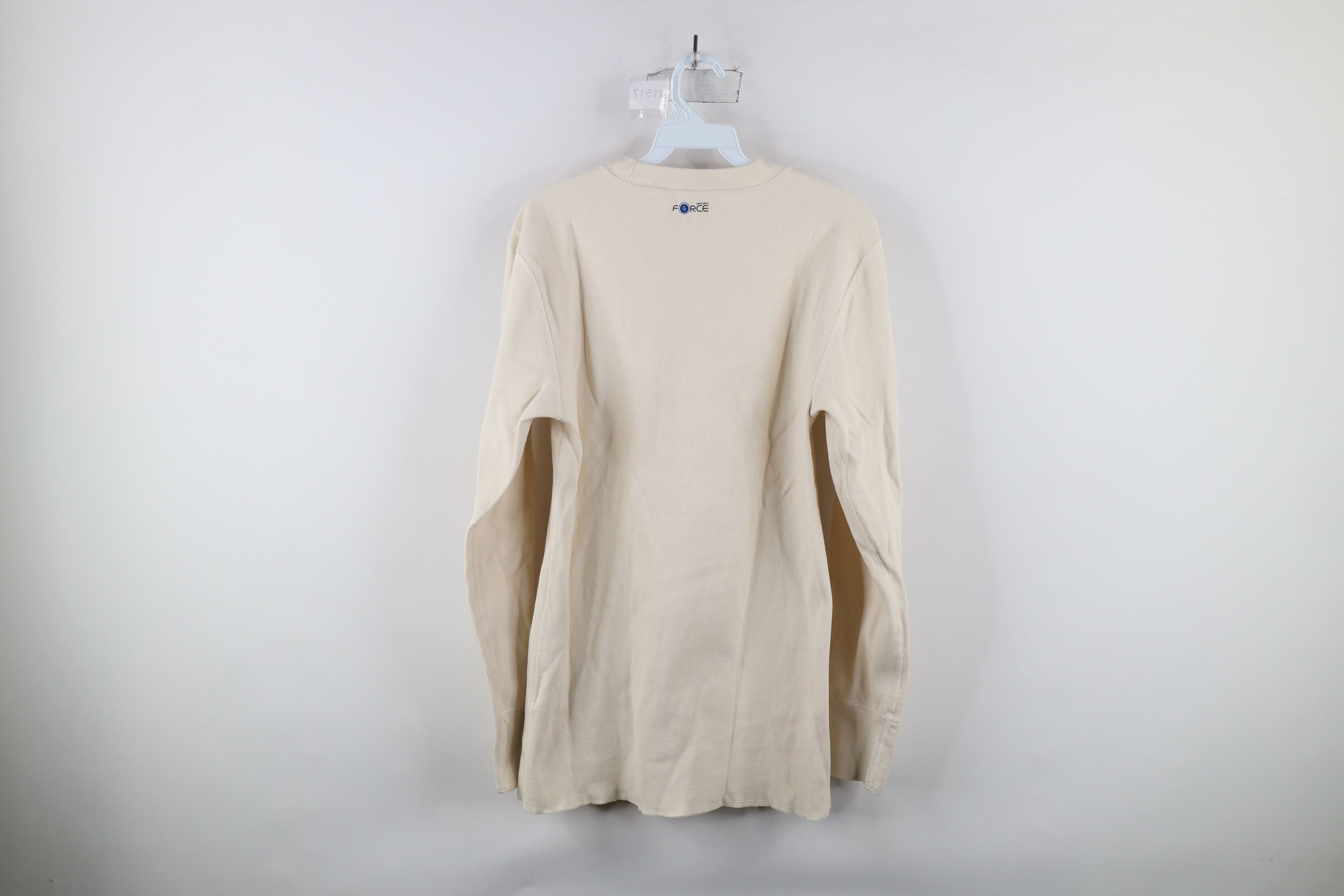 Carhartt × Vintage Vintage Carhartt Thermal Knit Long Sleeve T-Shirt Cream Size US M / EU 48-50 / 2 - 10 Thumbnail
