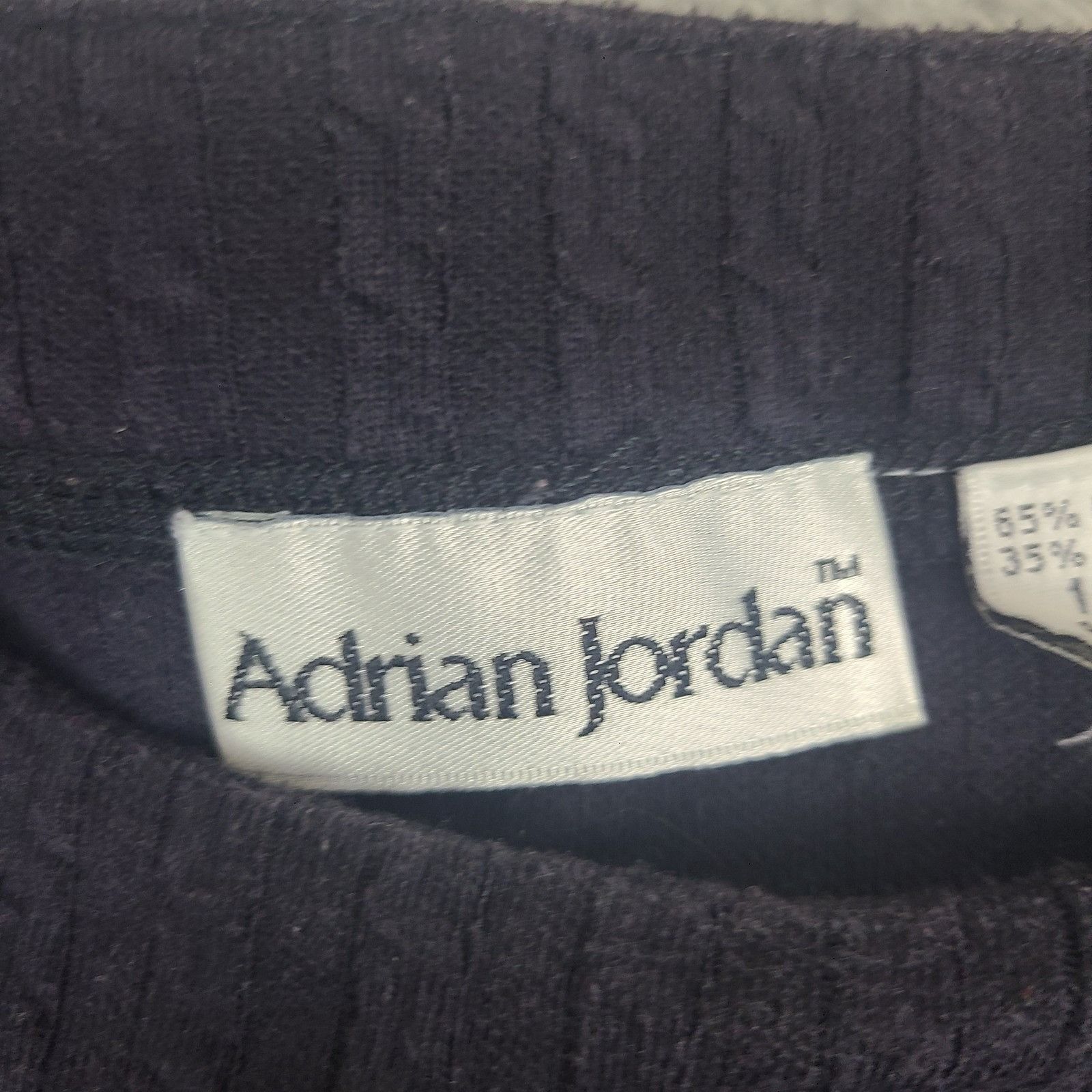 Vintage Adrian Jordan Vintage Sweater Shirt Size 14/16 Polyester Ble Size ONE SIZE - 2 Thumbnail