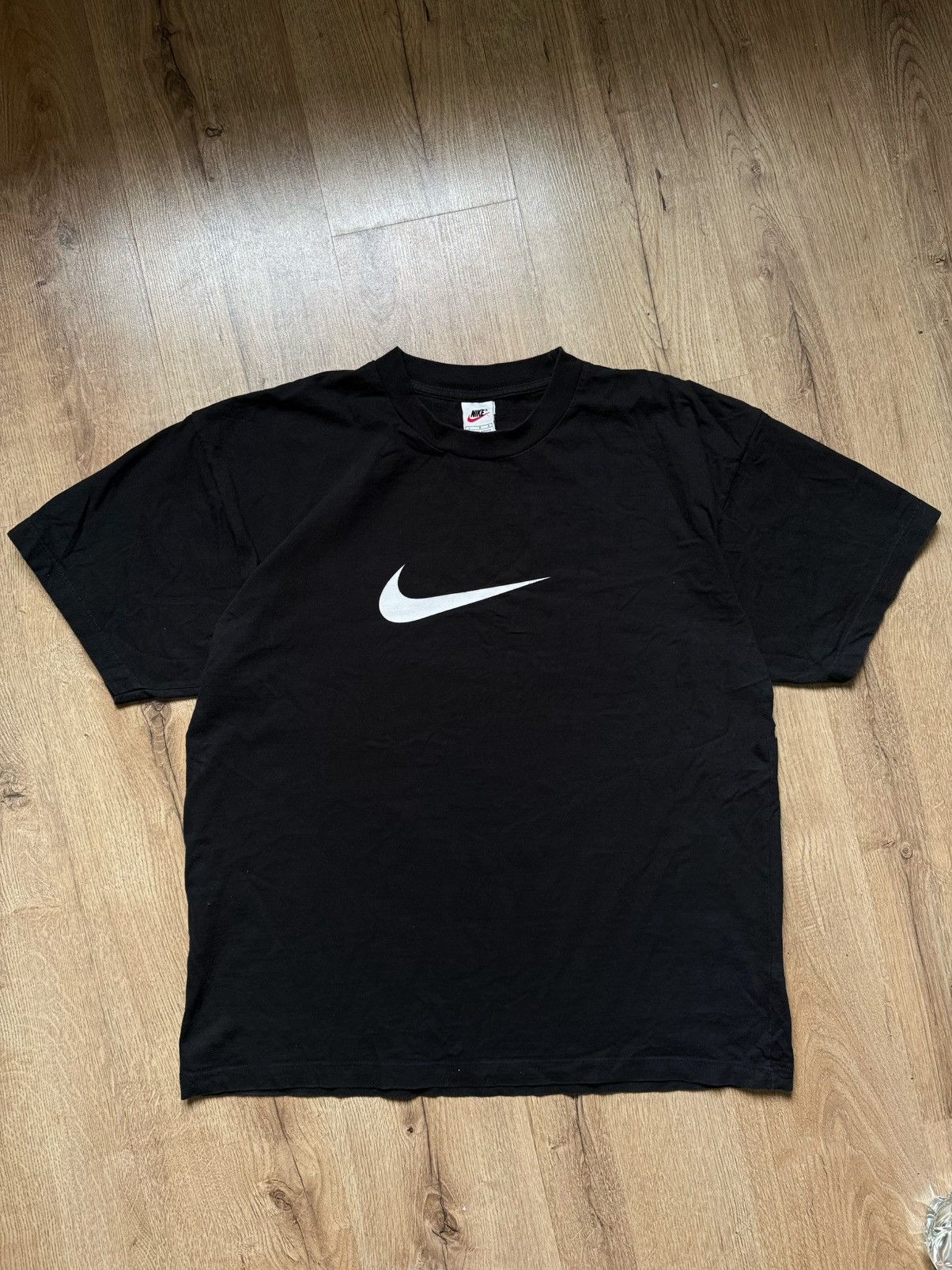 Nike Vintage 90s Nike Swoosh Tee Size US L / EU 52-54 / 3 - 1 Thumbnail