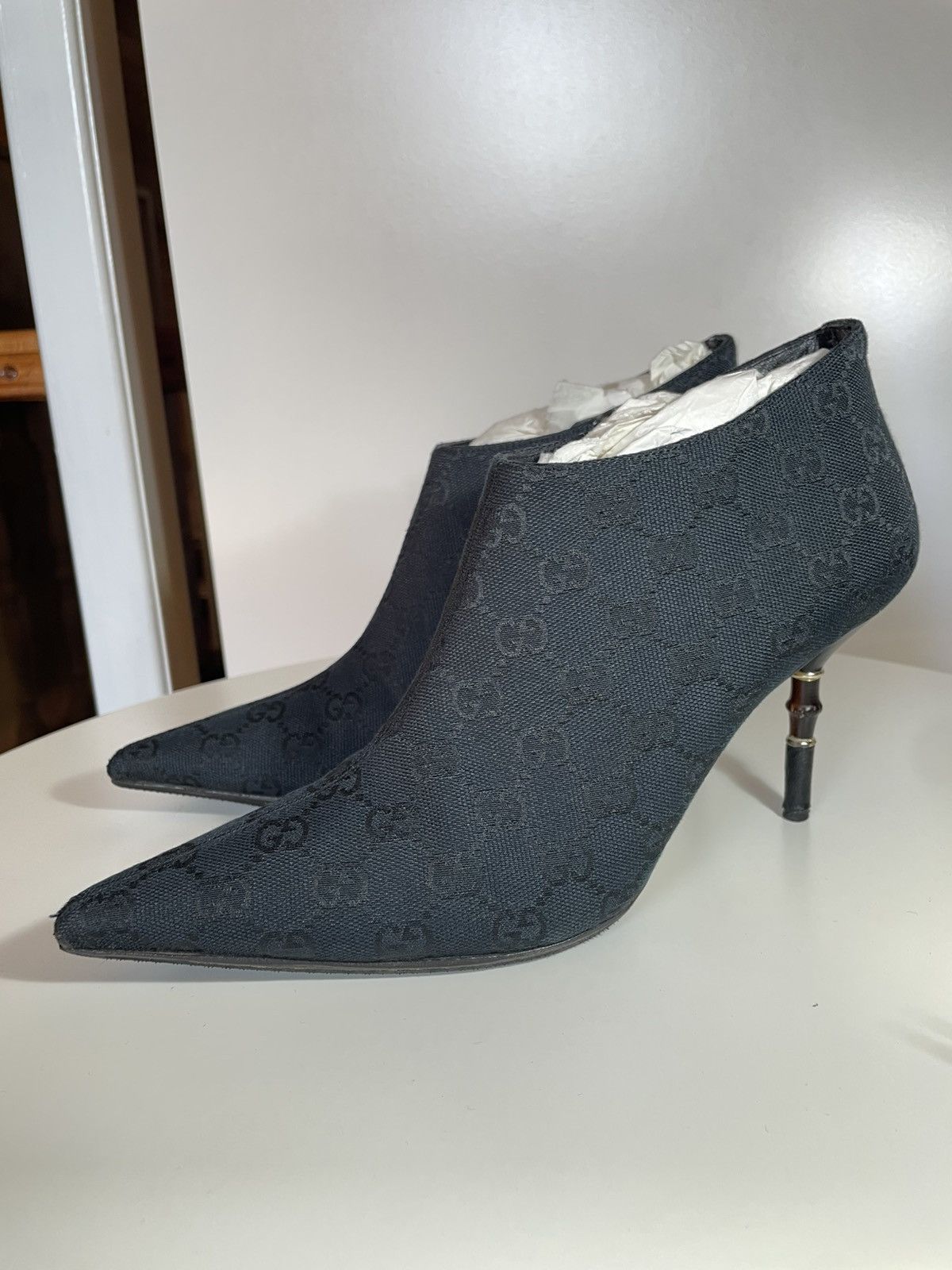 Gucci Rare Gucci by Tom Ford Ankle Boots Logo Canvas Size US 9 / IT 39 - 1 Thumbnail