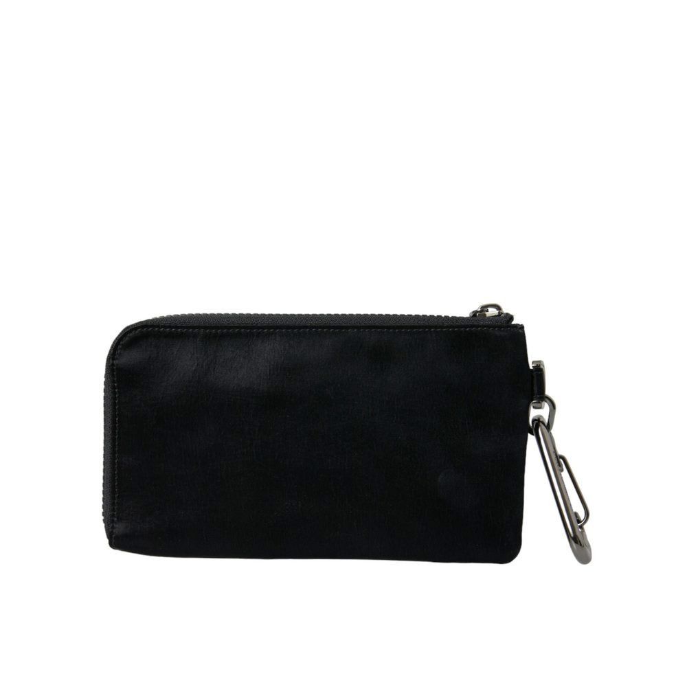 Dolce & Gabbana Dolce & Gabbana Black Nylon Logo Plaque Keyring Pouch Clutch Size ONE SIZE - 3 Thumbnail