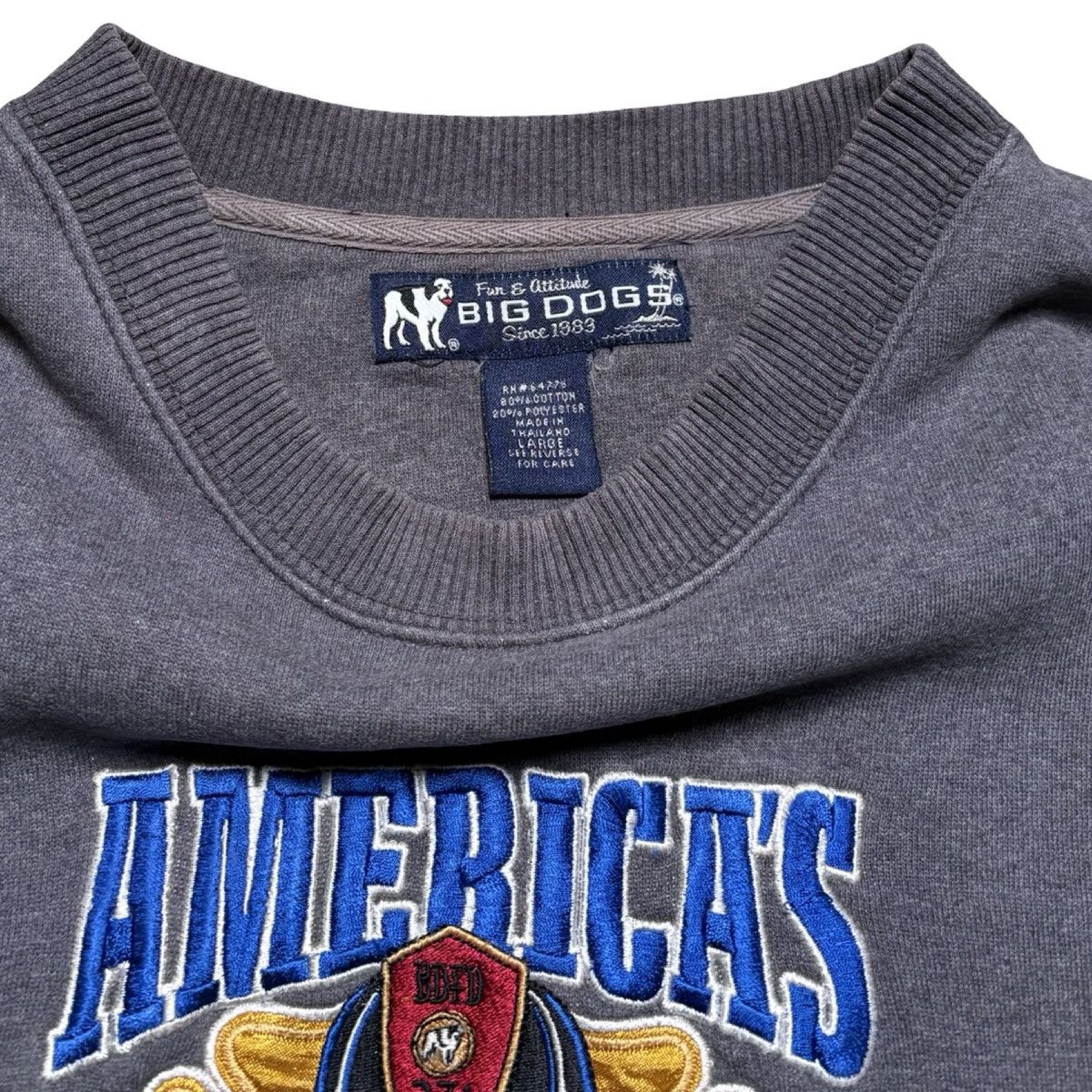 Big Dogs Vintage Big Dogs America’s Heroes Firefighter Sweatshirt L Size US L / EU 52-54 / 3 - 3 Thumbnail