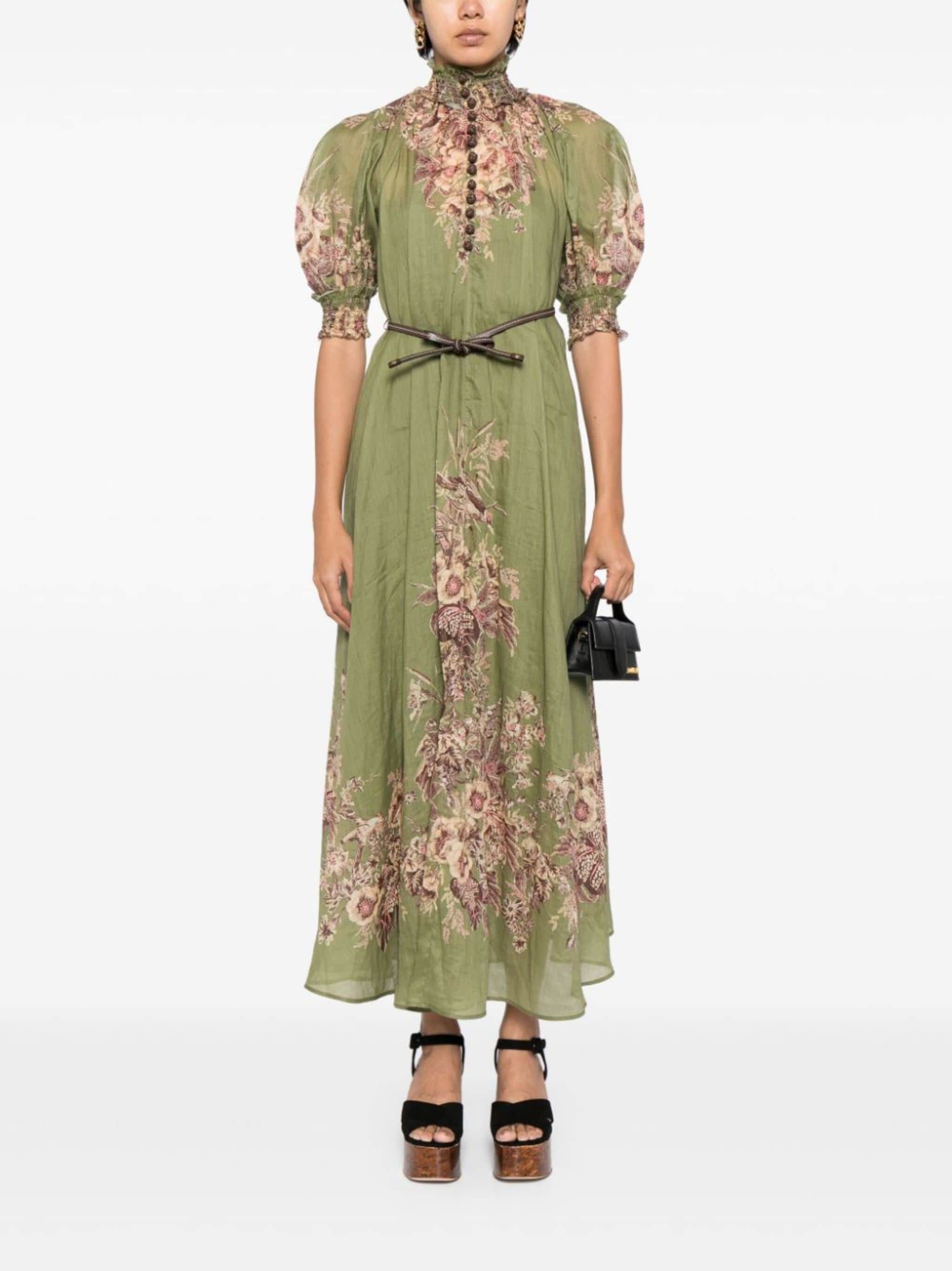 Zimmermann o1s22i1n1024 Long Ramie Dress in Multicolor Size M / US 6-8 / IT 42-44 - 1 Thumbnail