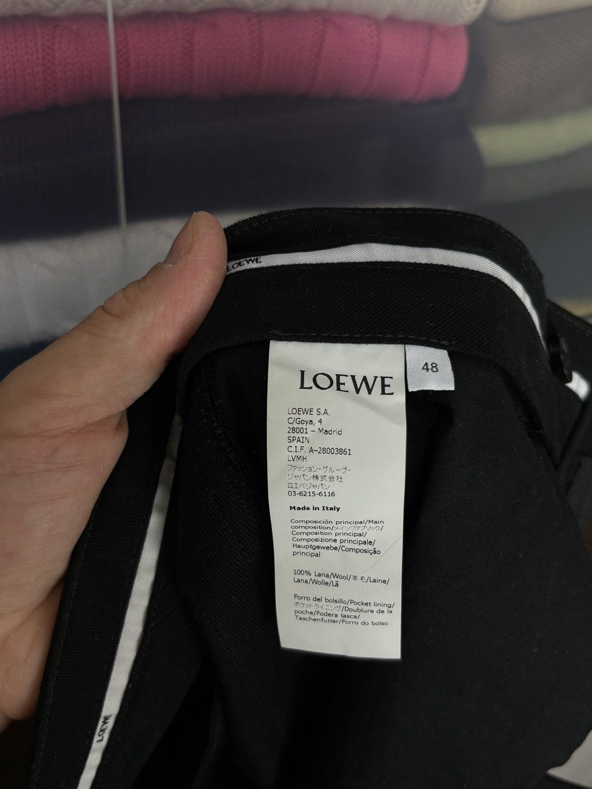 Designer × Loewe Loewe Luxury Wool Pants Size 34" / US 12 / IT 48 - 13 Thumbnail