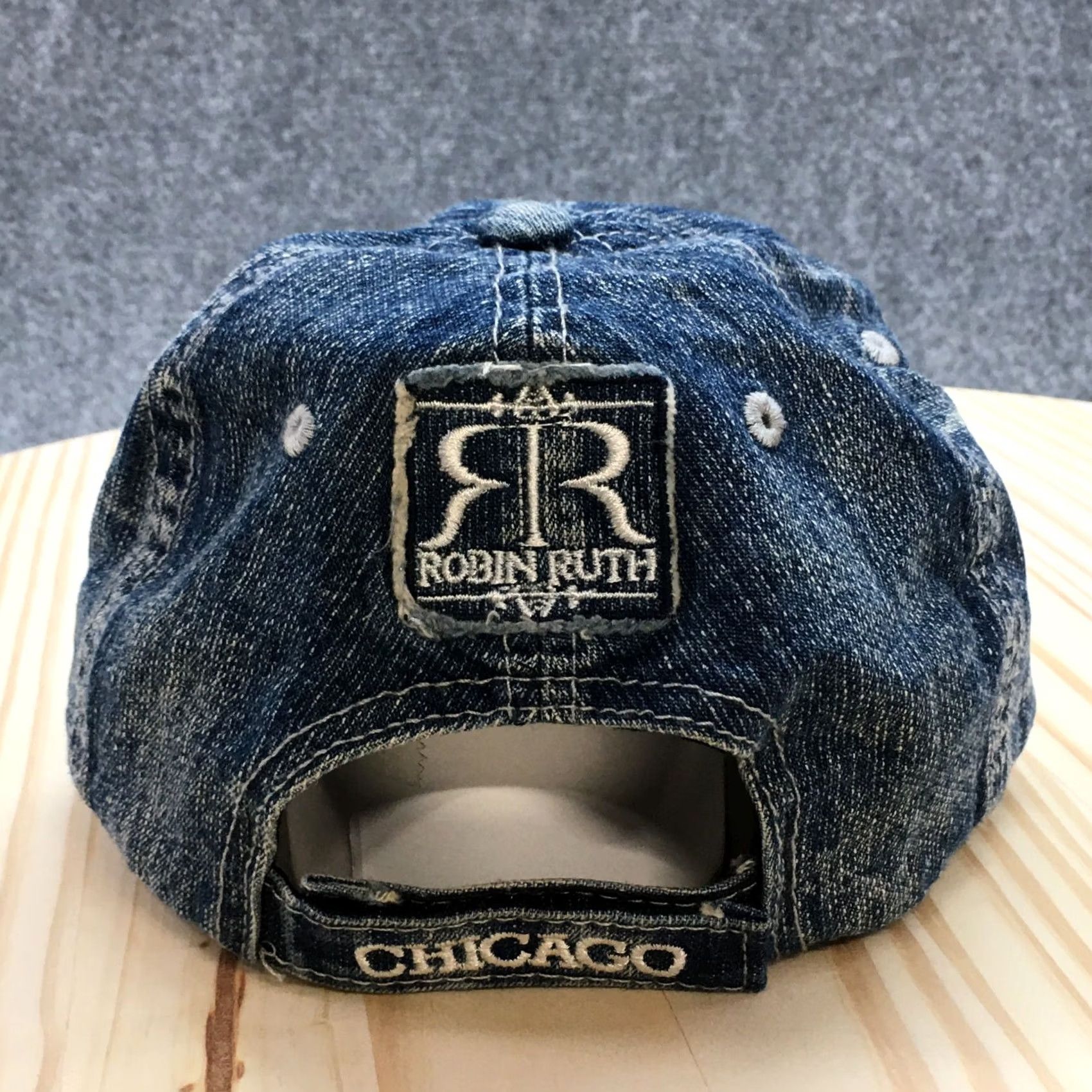 Logo 7 Rubin Ruth Chicago Baseball Cap Womens Blue Pink OS Curved Brim Embroidered Logo Adjustable Cap Size ONE SIZE - 6 Thumbnail