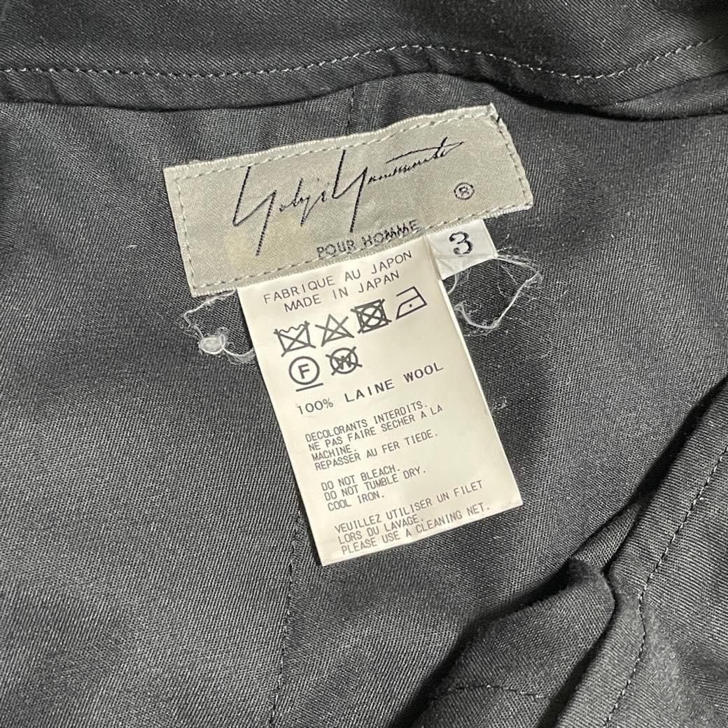 Yohji Yamamoto Yohji Yamamoto Pour Homme SS19 Wool Karasu Crow Pants Size US 34 / EU 50 - 16 Thumbnail