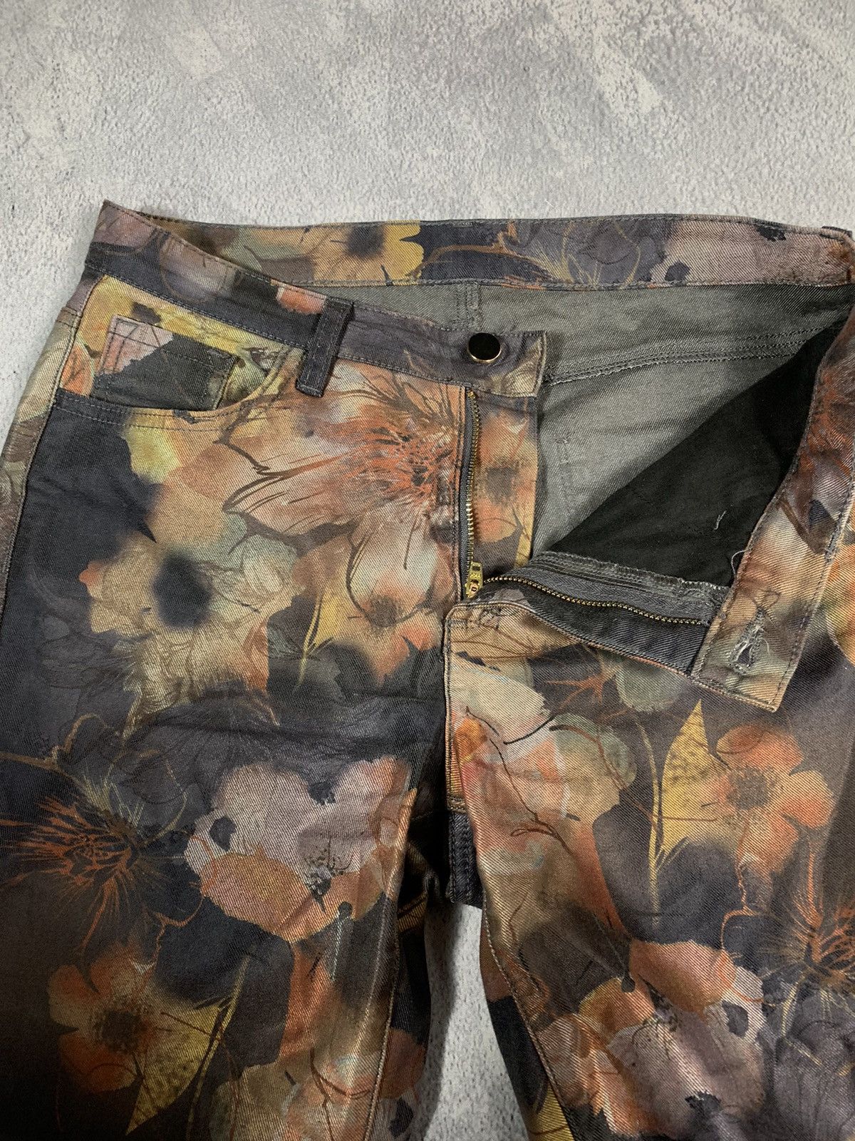 Other Vintage Y2K Japanese floral denim jeans pants streetwear Size 30" / US 8 / IT 44 - 3 Thumbnail