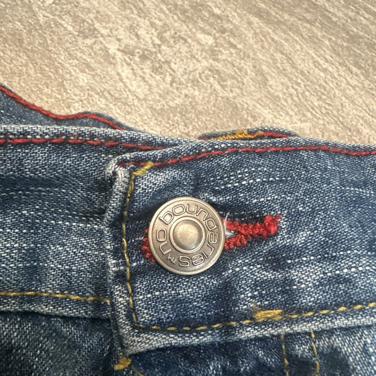 Vintage No Boundaries Jean Shorts VTG Y2K 2000 Urban Baggy Skate Hip Size US 34 / EU 50 - 3 Thumbnail