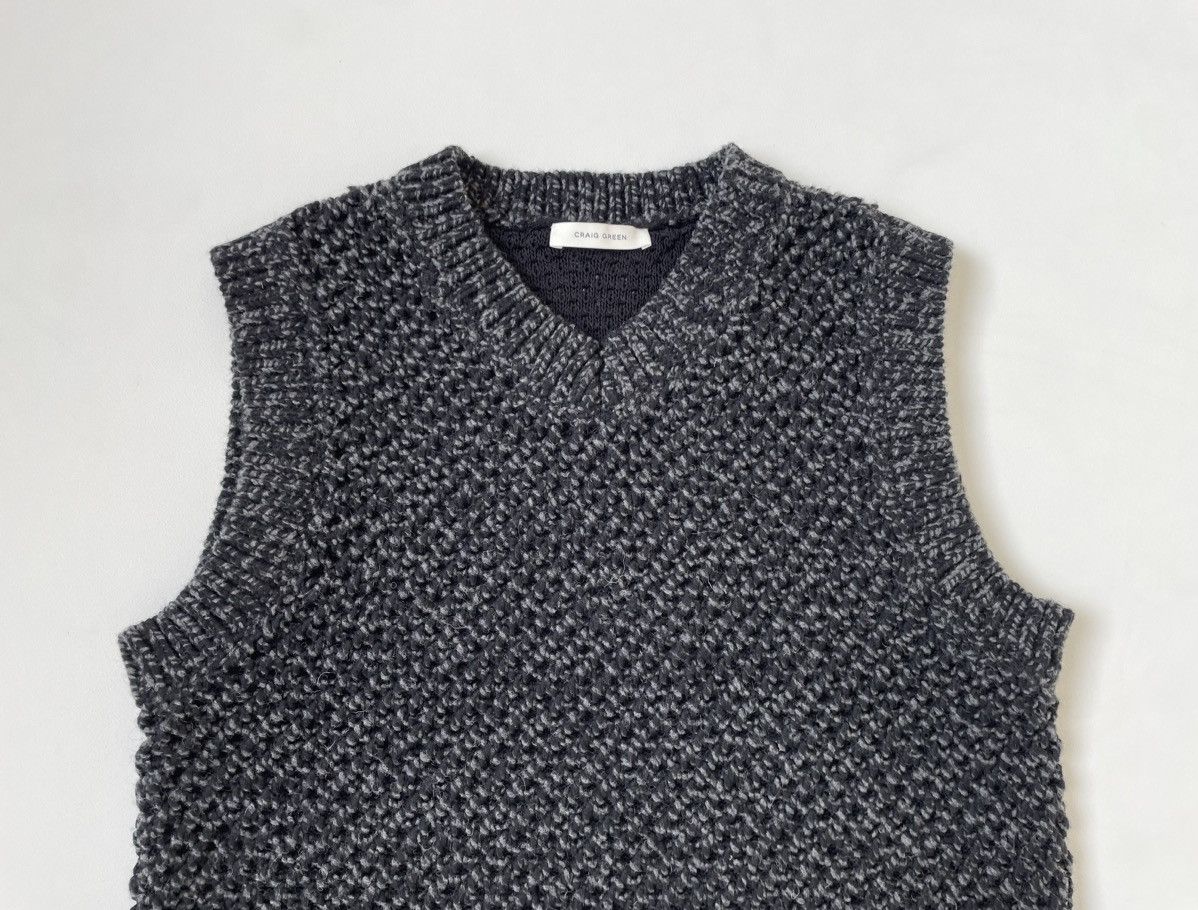 Craig Green Sample Textured Black Wool Sweater Vest Size US M / EU 48-50 / 2 - 4 Thumbnail
