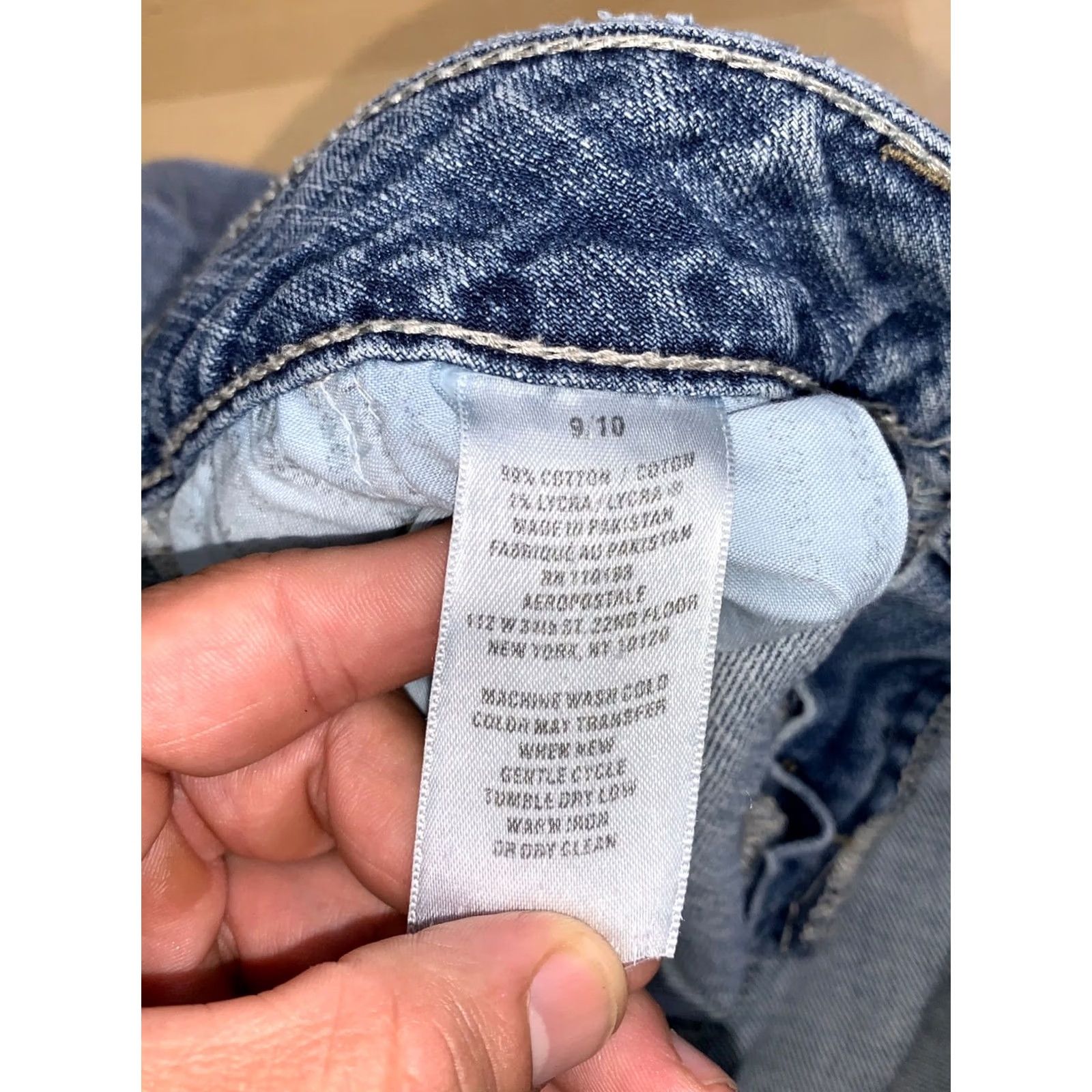Vintage Aéropostale Bermuda Denim Shorts Women 9/10 Blue Casual 13269 Bermuda Fashion 5-Pocket Mens? Size 32" / US 10 / IT 46 - 3 Thumbnail