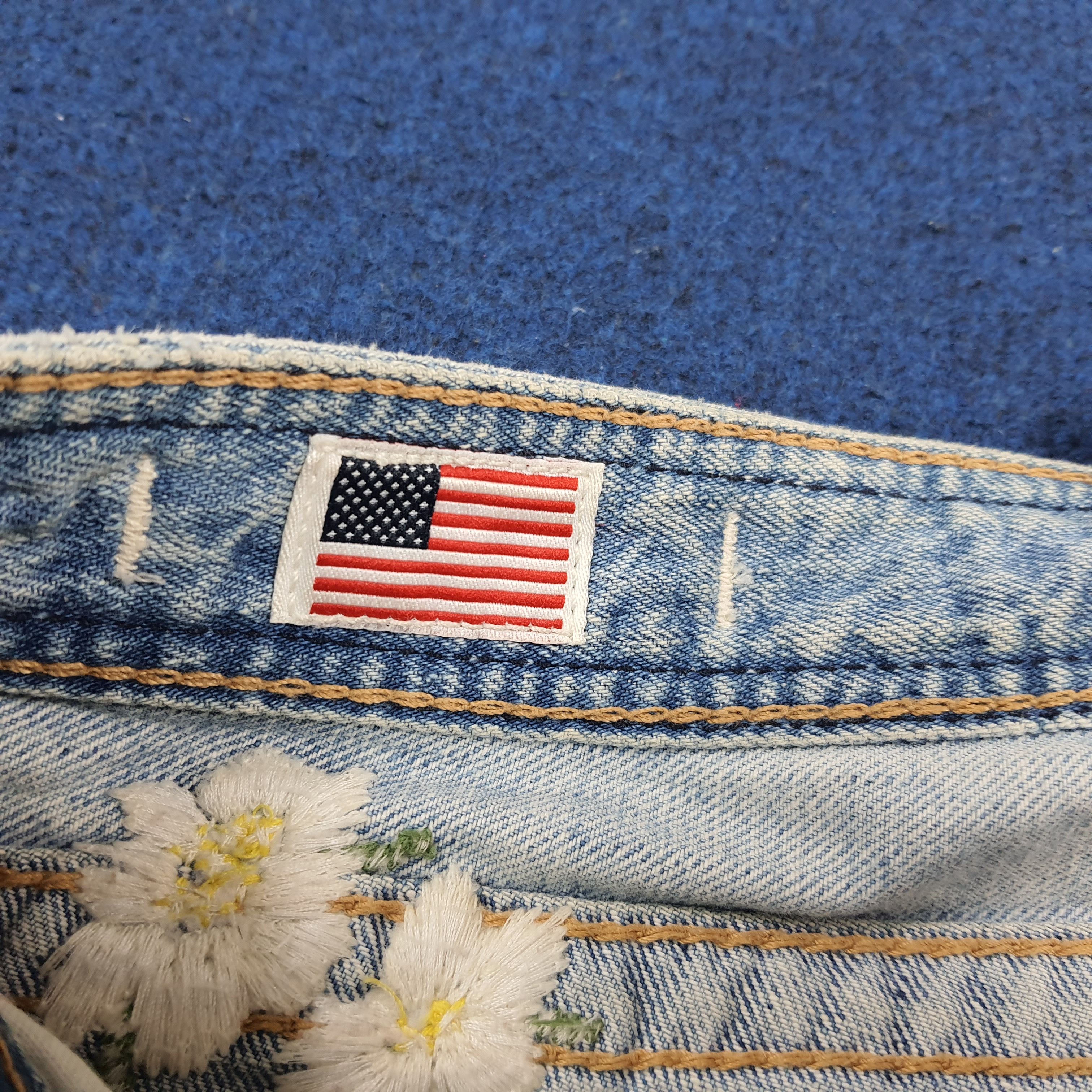 True Religion Vintage True Religion JOEY Floral Flare Jeans C297N7 Size 28" / US 6 / IT 42 - 11 Thumbnail