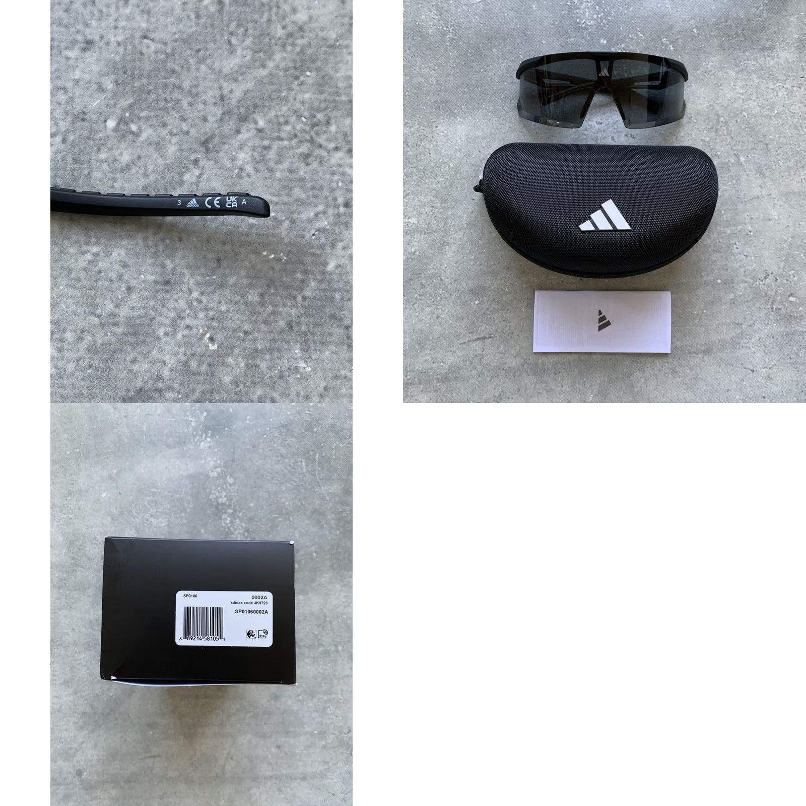 Adidas ADIDAS DUNAMIS EVO Sunglasses UNISEX Adult 148 mm 125 mm Black Size ONE SIZE - 8 Thumbnail