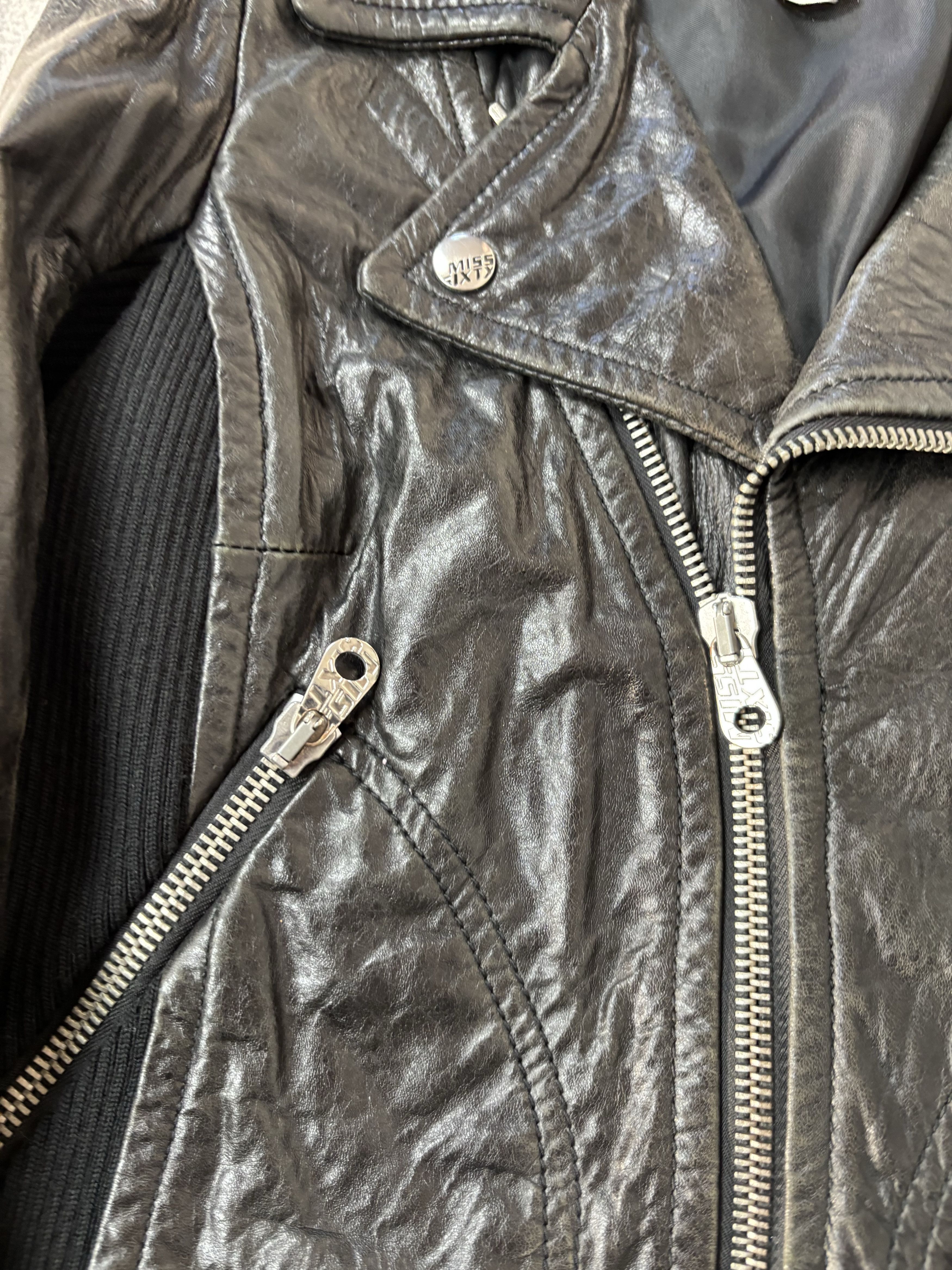 Yohji Yamamoto 00s Rare Hysteric Glamour Style Miss Sixty Leather Jacket Size US S / EU 44-46 / 1 - 12 Thumbnail
