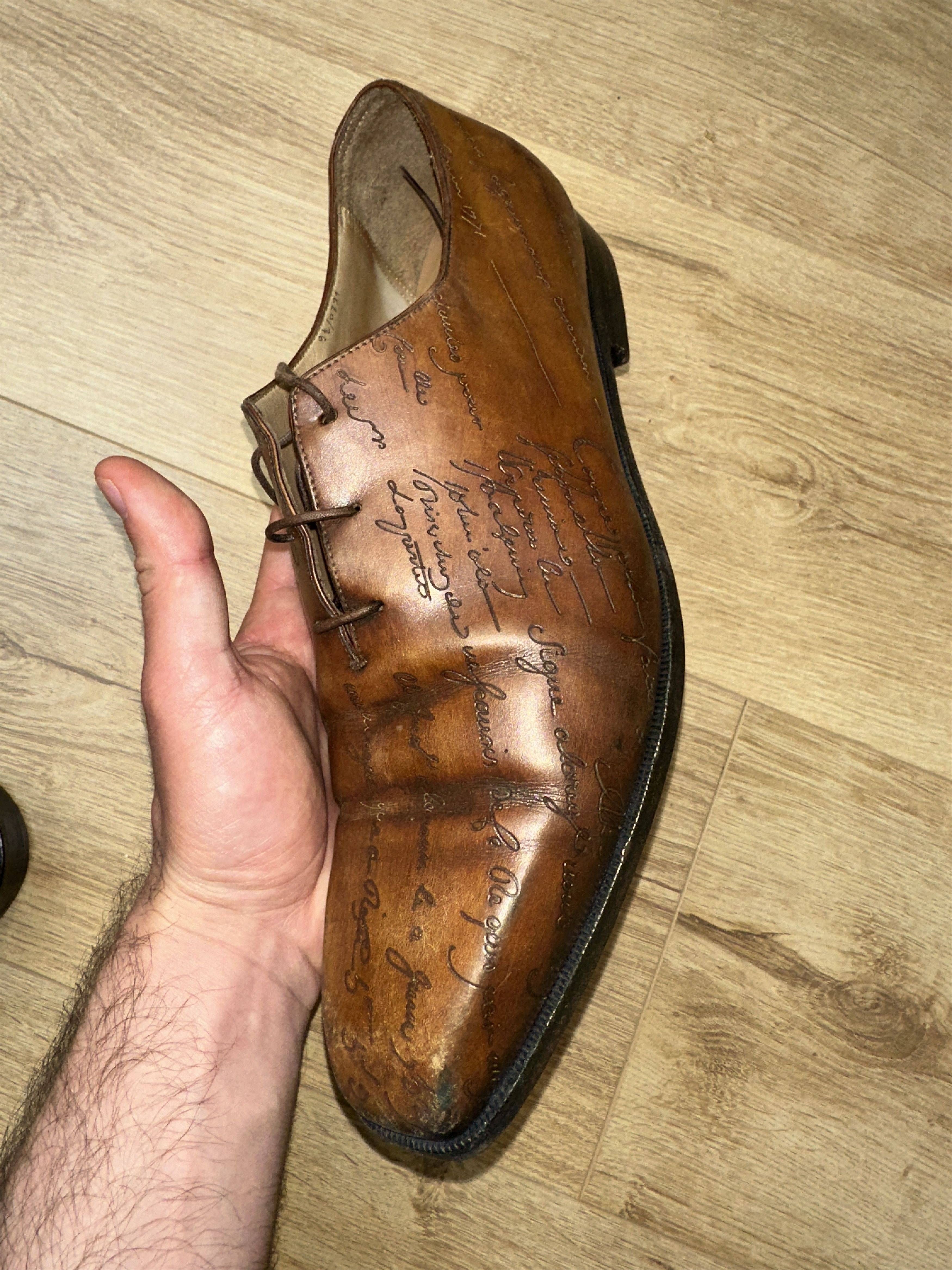Berluti Berluti Scritto Venezia Leather Oxford Shoes EU 42.5 US 9.5 Size US 9.5 / EU 42-43 - 22 Thumbnail