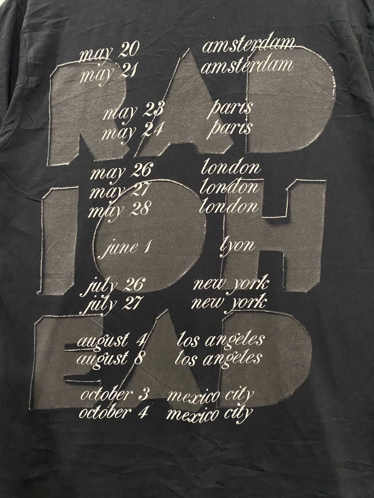 Band Tees Radiohead A Moon Shaped Pool tour shirt Size US XL / EU 56 / 4 - 7 Thumbnail