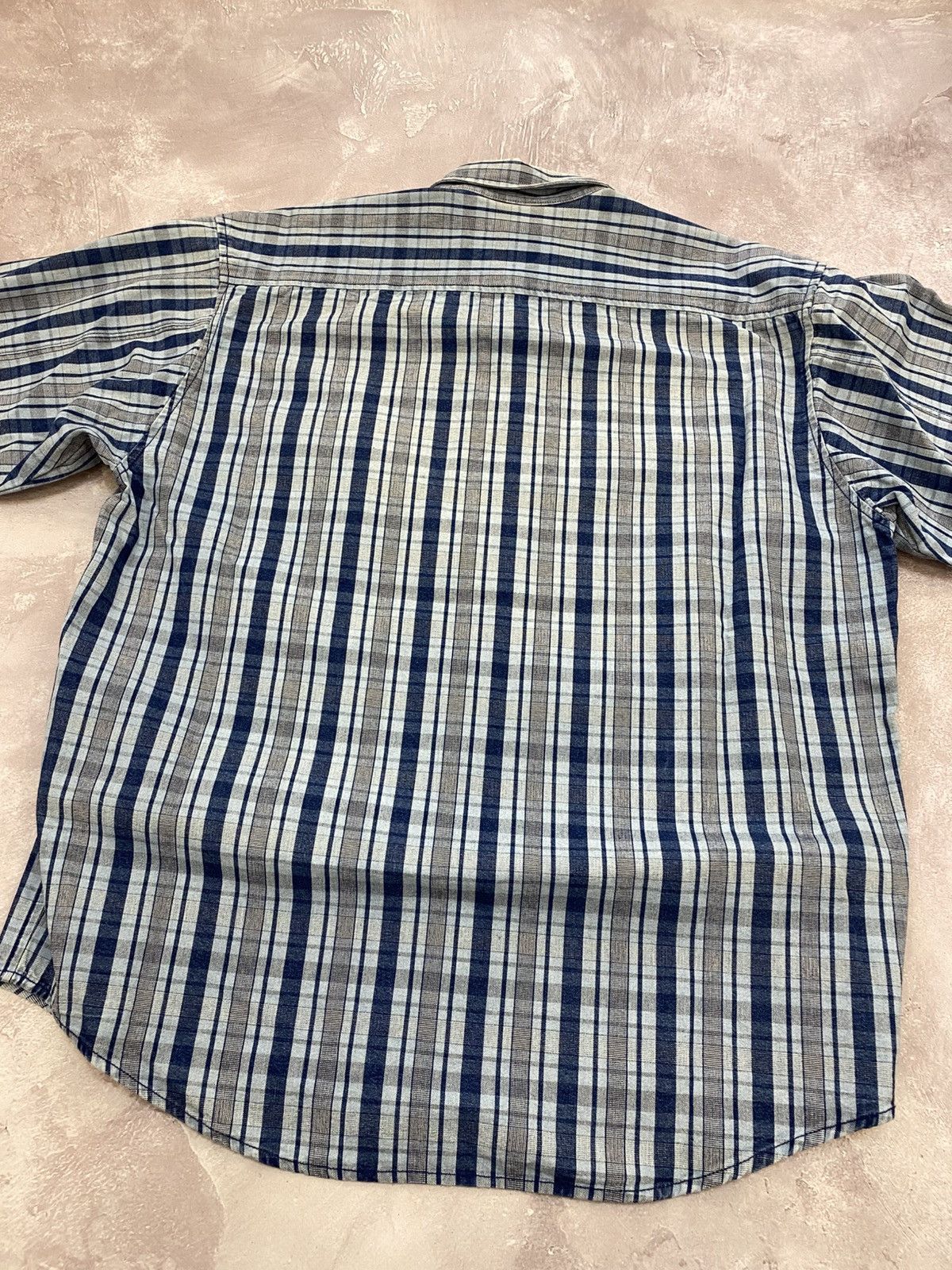 Levi's Vintage Levi's Denim Checkered Oversized Shirt Long Sleeve Size US L / EU 52-54 / 3 - 8 Thumbnail