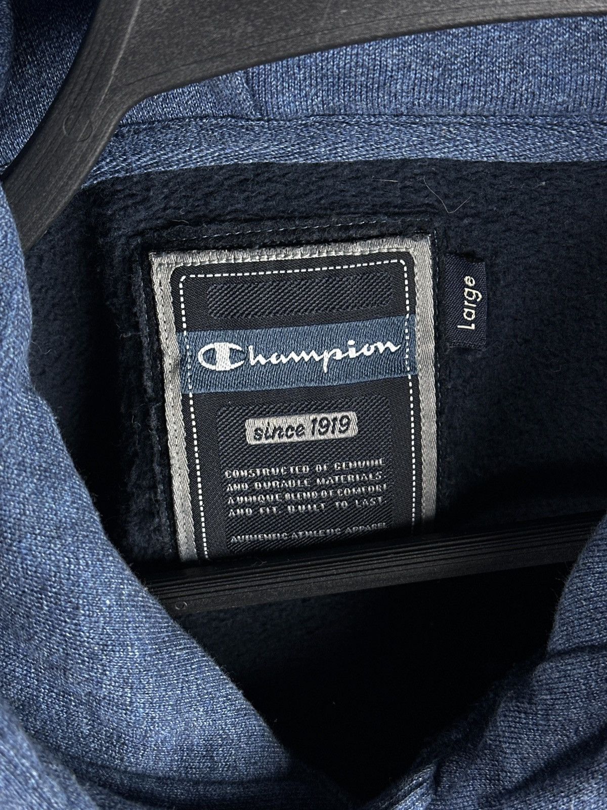 Champion Vintage Champion Big Logo Men’s Hoodie Blue Size US L / EU 52-54 / 3 - 9 Thumbnail