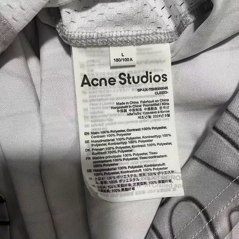 Acne Studios Acne Studios Gray Short Sleeve T-Shirt Size US L / EU 52-54 / 3 - 4 Thumbnail